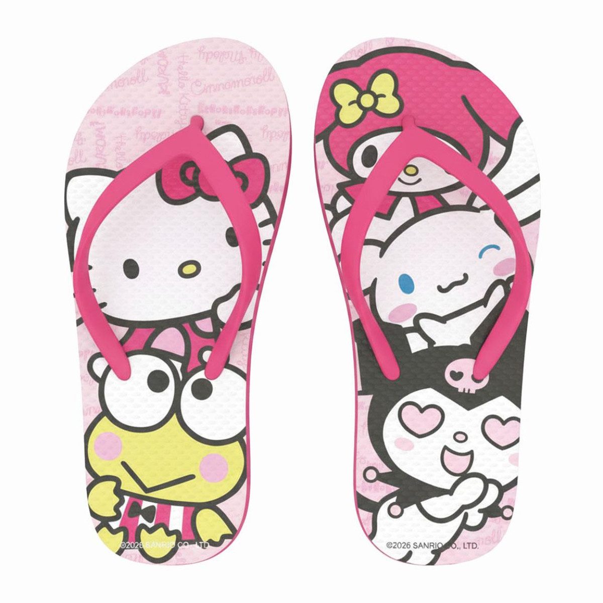 Hello Kitty Kinder Badeschuhe Flip Flops Zehentrenner für Strand und Pool Badeschuh