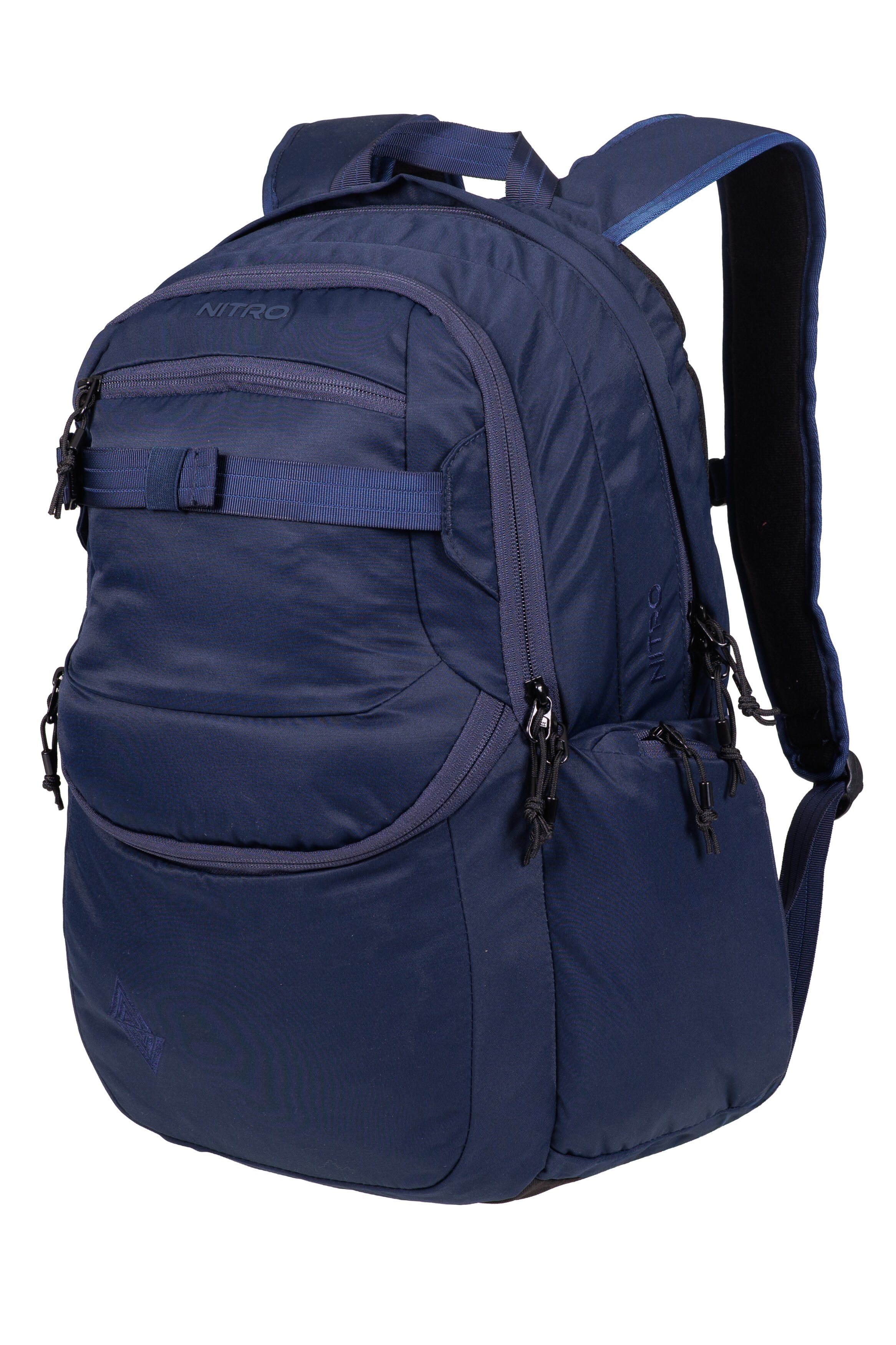 NITRO Schulrucksack NITRO Schulrucksack Jungen Mädchen Future Hero Rucksack (3 Teile Set, inkl. Mäppchen Box, inkl. Mäppchen Füllung 31 Teile), Schulmappe Laptopfach 2 Hauptfächer Daypack Auswahl rmv