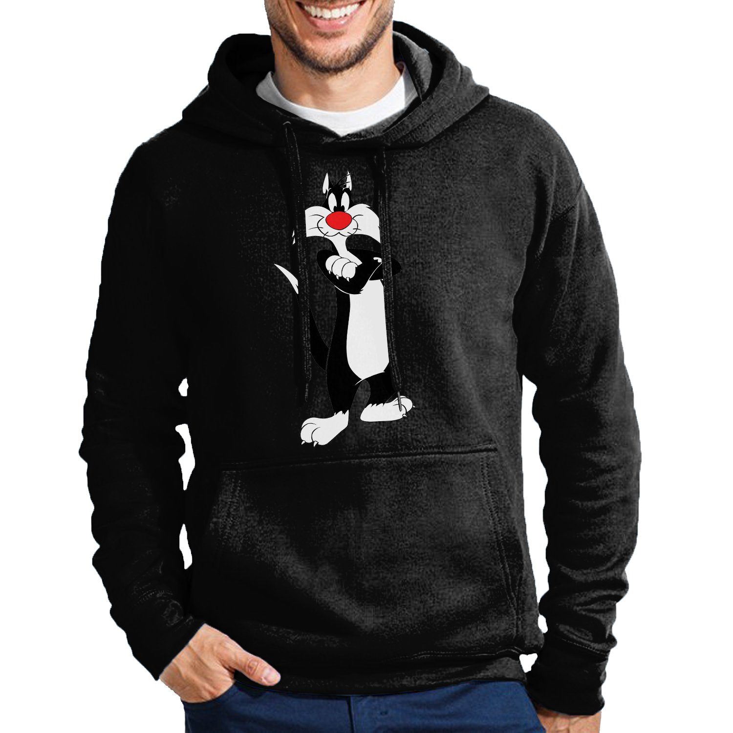 Blondie & Brownie Hoodie Herren Silvester Tweety Looney Cartoon Daffy Duck mit Kaputze