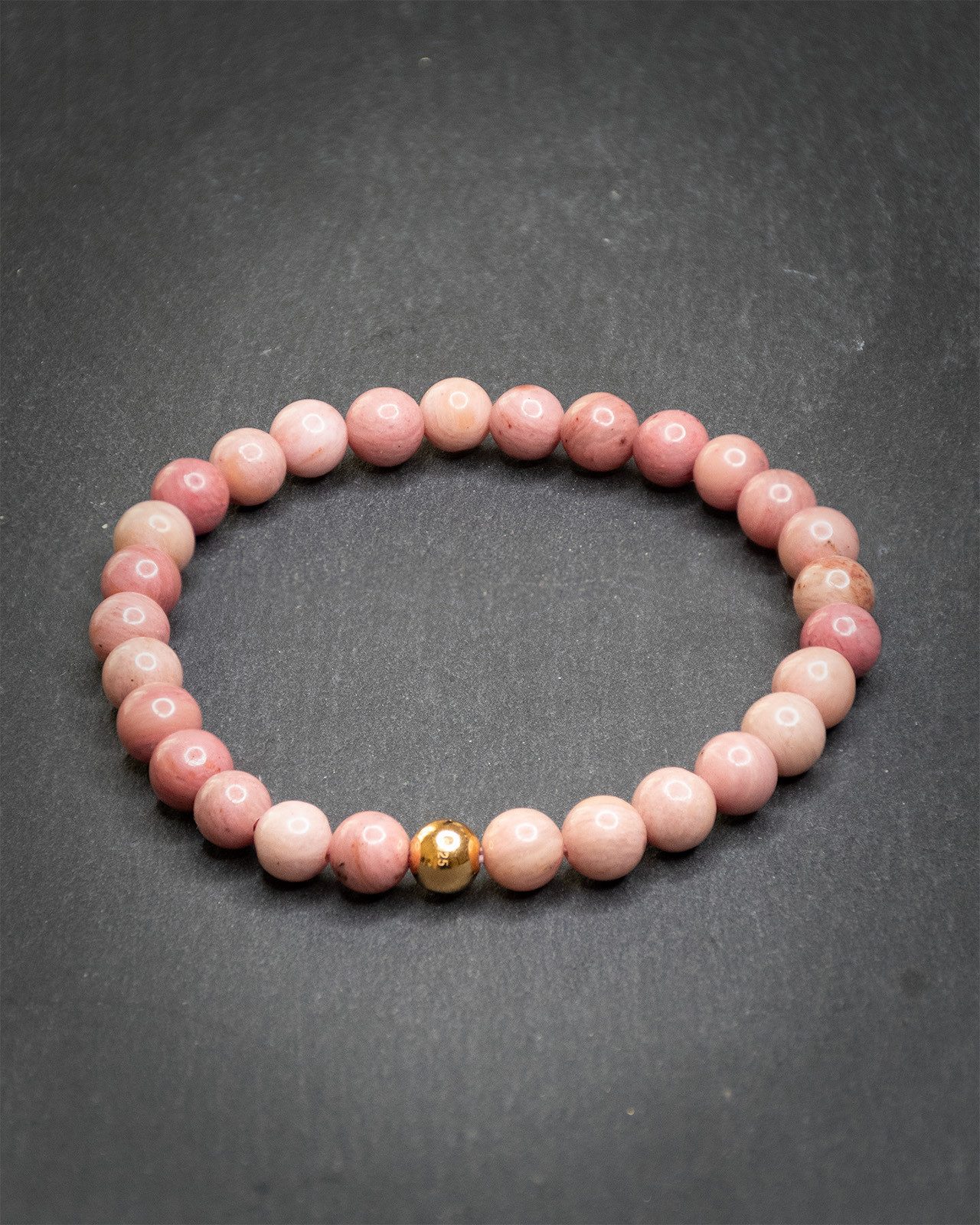 MayTree Armband Armband Rhodonit rosa (Stück, 1-tlg), mit Perle aus 925Silb günstig online kaufen