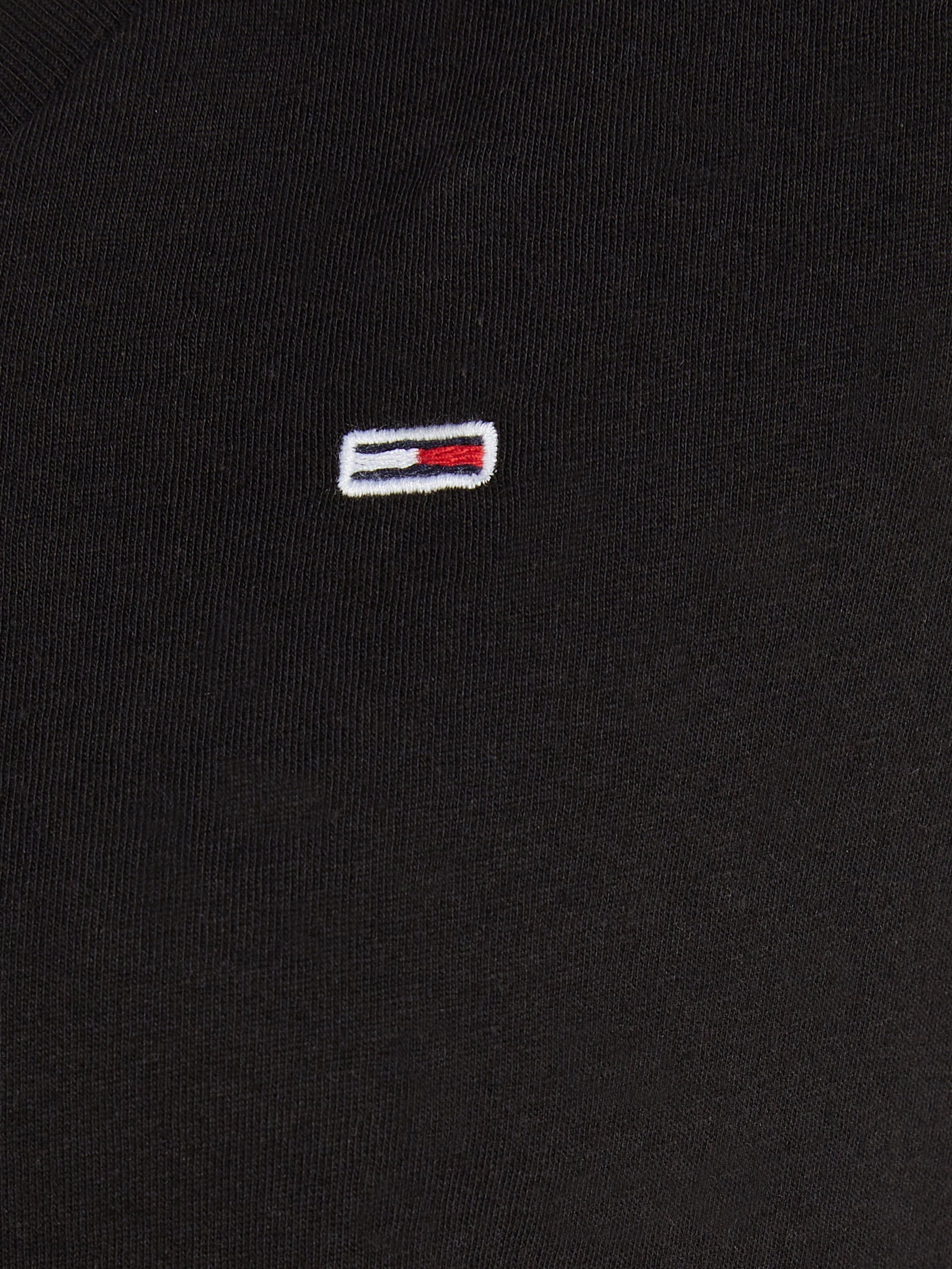 Tommy Jeans 2er-Pack) NECK Optik SOFT Markenlabel mit Tommy 2PACK Basic V-Shirt in Black/White SLIM TEE 2-tlg., Jeans (Packung, TJW V