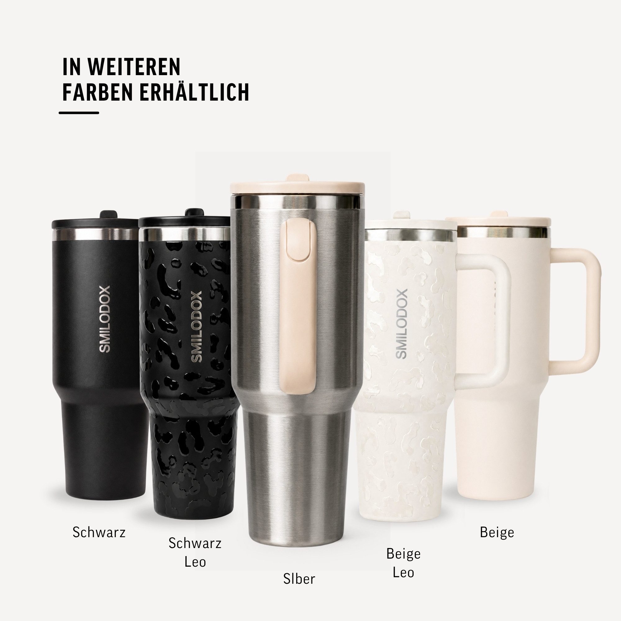Smilodox Trinkflasche Termis Edelstahl Thermobecher, 1,2 Liter Trinkbecher, 100% auslaufsicher, BPA-frei, Unisex Design, für Büro, Gym & Alltag – Bild 4 von 5
