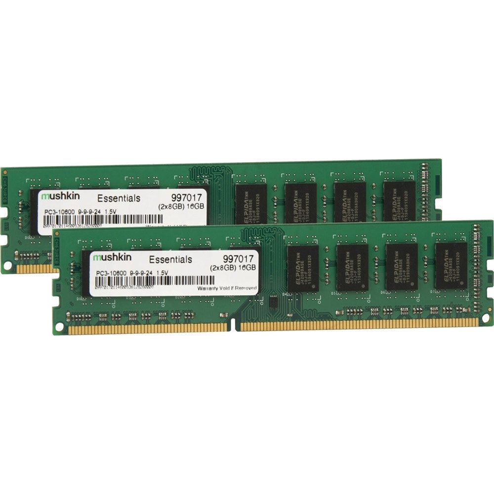 Mushkin Mushkin DIMM 16 GB DDR3-1333 Kit, Arbeitsspeicher. PC-Arbeitsspeicher