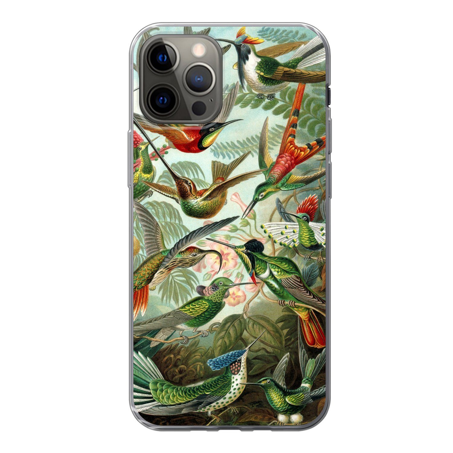 MuchoWow Handyhülle für Apple iPhone 13 Pro Trochilidae - Alte Meister - Kunst, Smartphone-Bumper, Print, Handy Schutzhülle Dünn