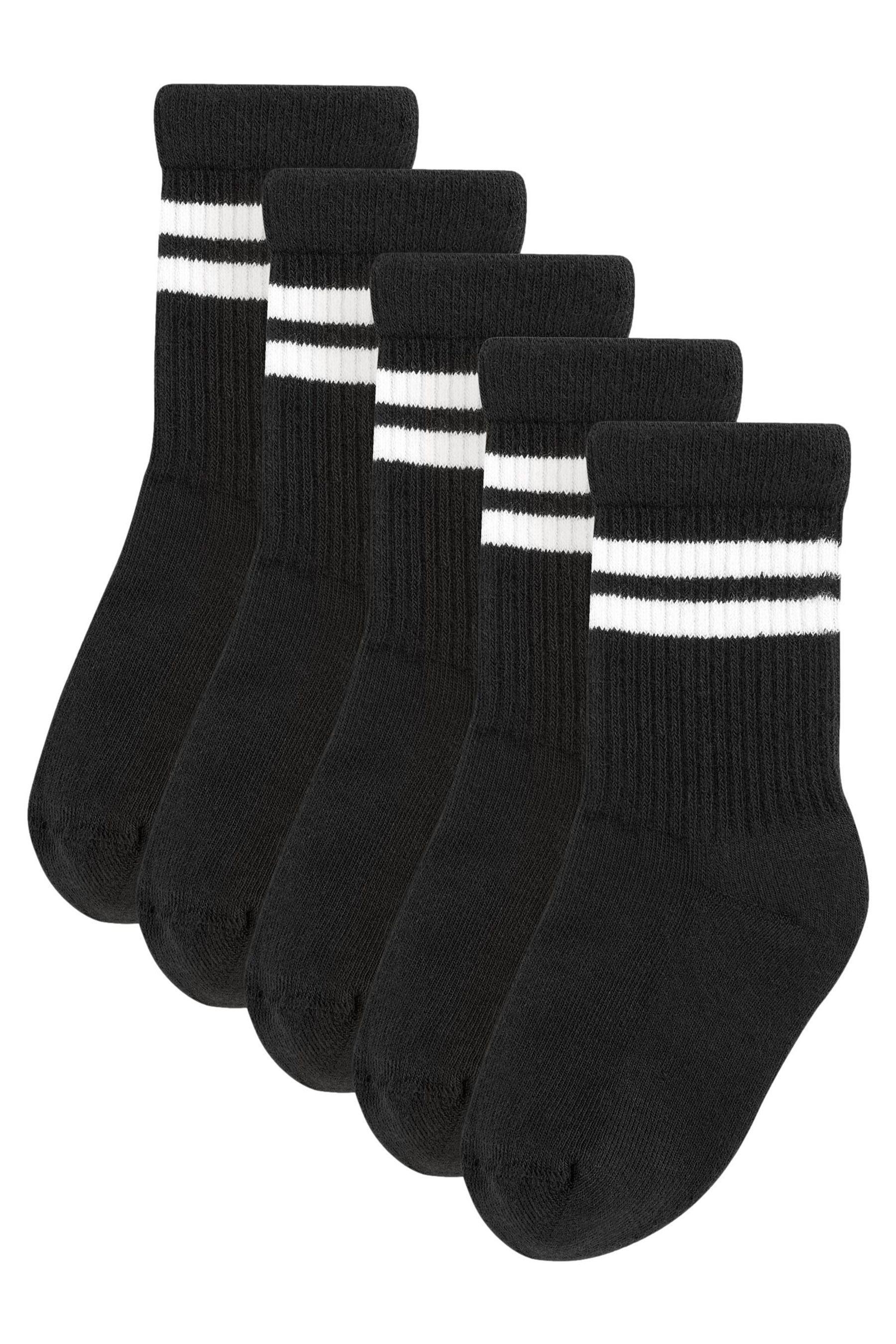 Next Kurzsocken Gerippte Sportsocken im 5er-Pack mit Fußbett (5-Paar) – Bild 2 von 3