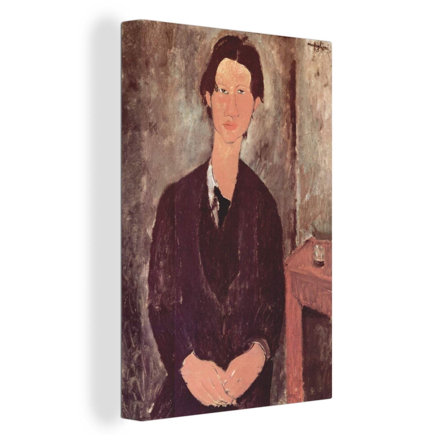 OneMillionCanvasses® Leinwandbild Chaim St), inkl. Leinwandbild Soutine (1 Zackenaufhänger, cm Modigliani, Gemälde bespannt 20x30 von fertig Gemälde, Amedeo 