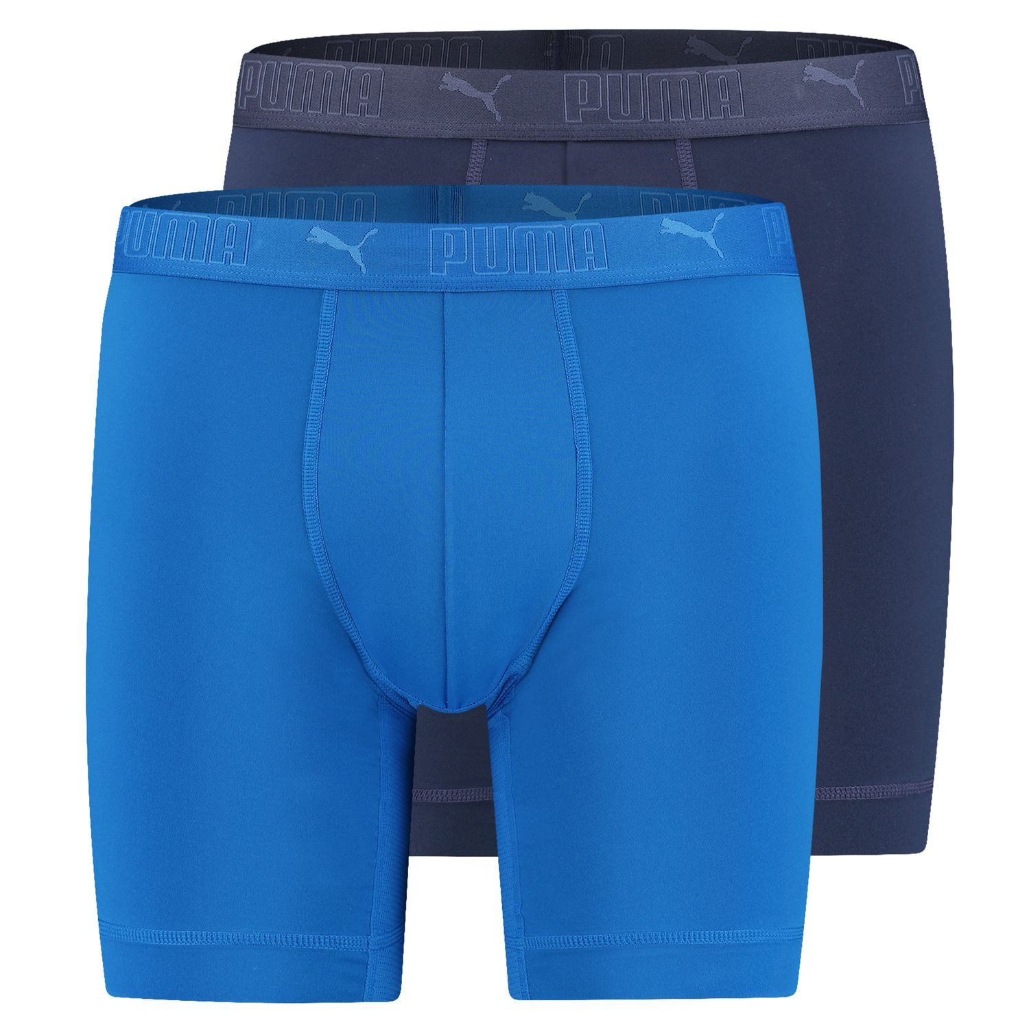 PUMA BODYWEAR Boxershorts Sport Long Boxers mit längerem Bein, atmungsaktiv im 2er Pack