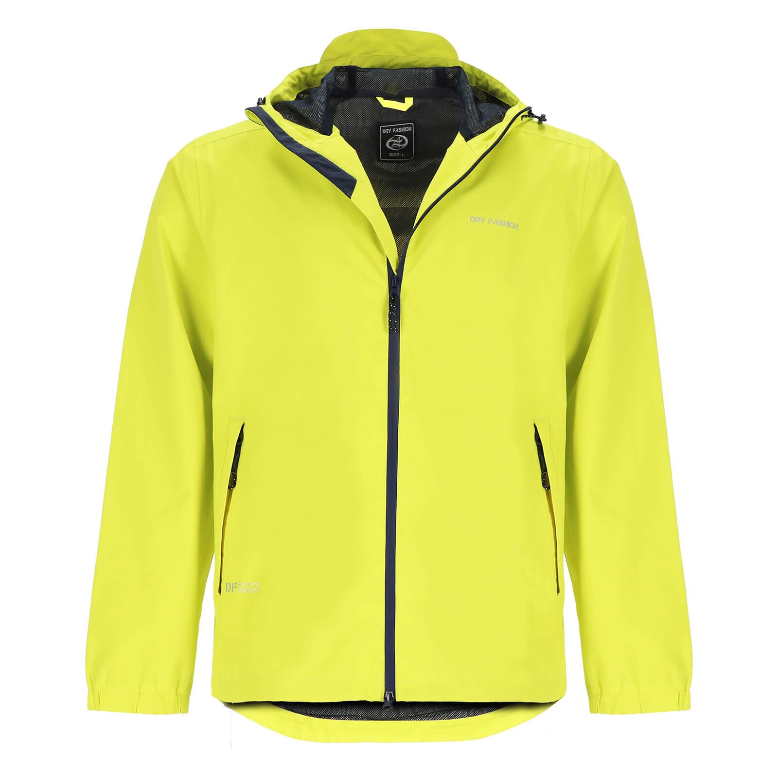 Dry Fashion Fahrradjacke Laboe Herren Funktionsjacke - Regenjacke Outdoor leicht & verstaubar Jacke Wasserdicht, Windicht, Atmungsaktiv, Kapuze mit Vorderschirm