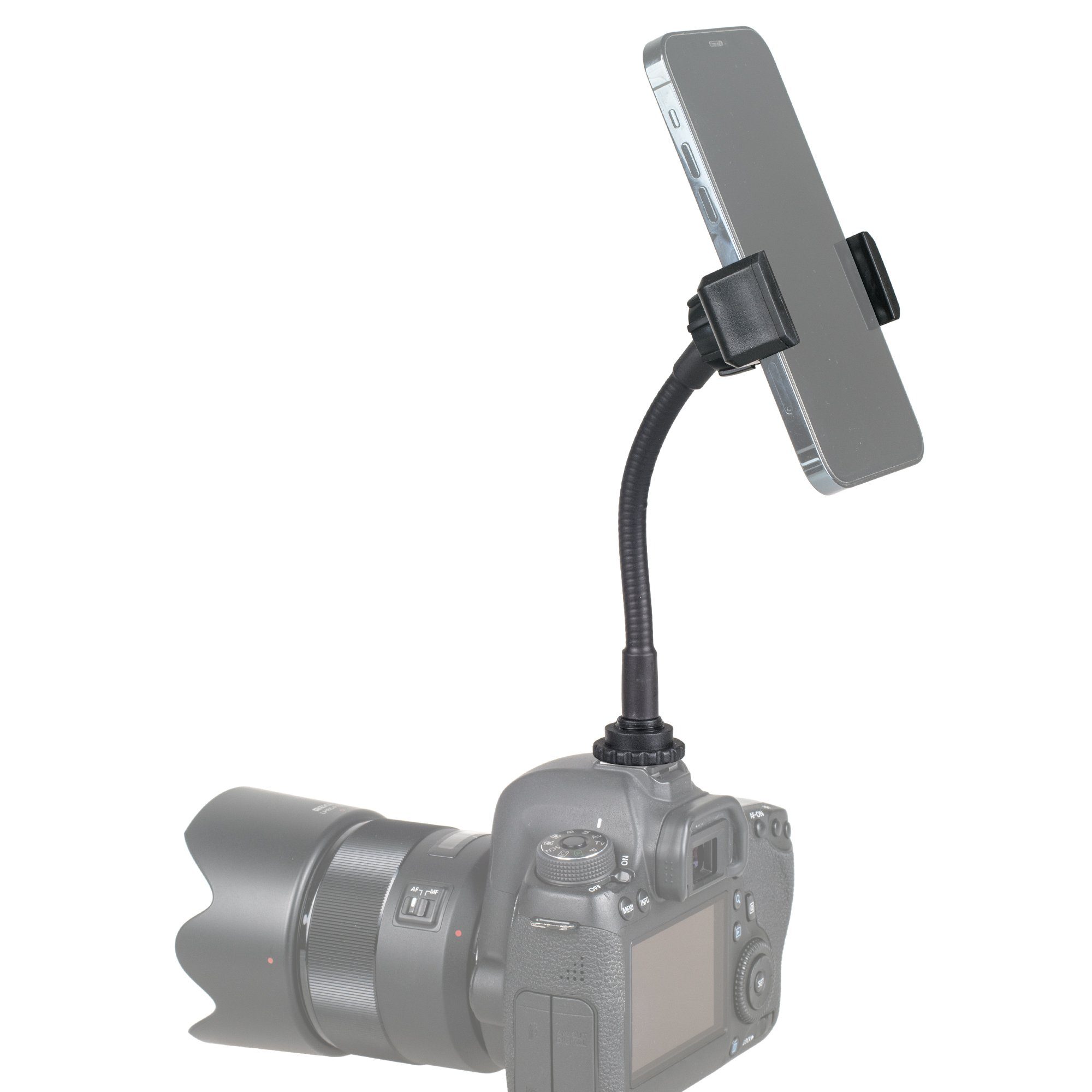 ayex Flexible Smartphone-Halterung für mit Blitzschuh 1/4 Zoll Schwanenhals Smartphone