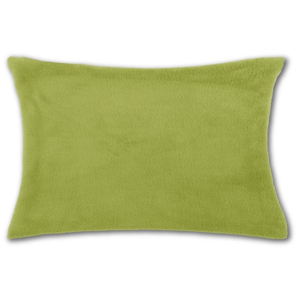 Kissenbezüge, Bestlivings, Flauschbezug / Kissenbezug (30x50 cm), wahlweise mit u. ohne Innenkissen (Dekokissen) Grün