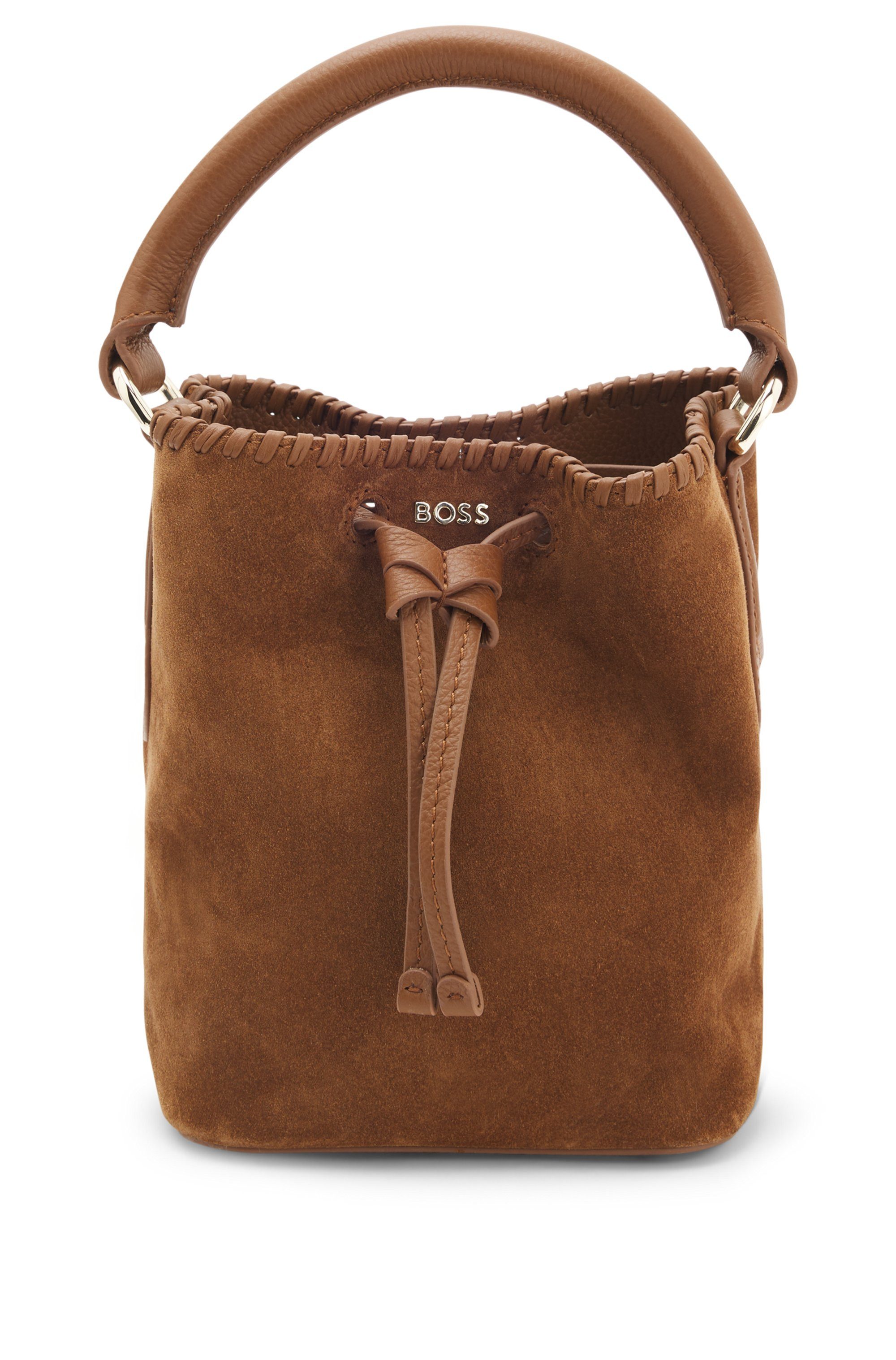 BOSS Beuteltasche Lenah S, Damen Beuteltasche, Handtasche mit Kordelzugvers günstig online kaufen