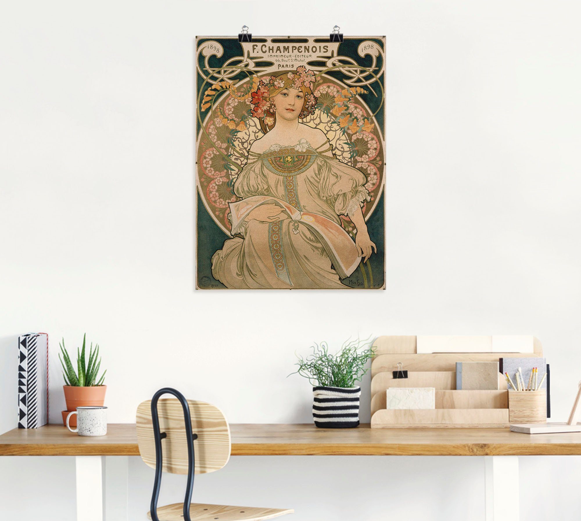 Artland Poster Plakat für F. Champenois. 1897, Ausstellungsplakate (1 St), ohne Rahmen