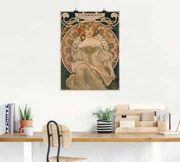 Artland Kunstdruck Plakat für F. Champenois. 1897, Ausstellungsplakate (1 St), als Alubild, Leinwandbild, Wandaufkleber oder Poster in versch. Größen