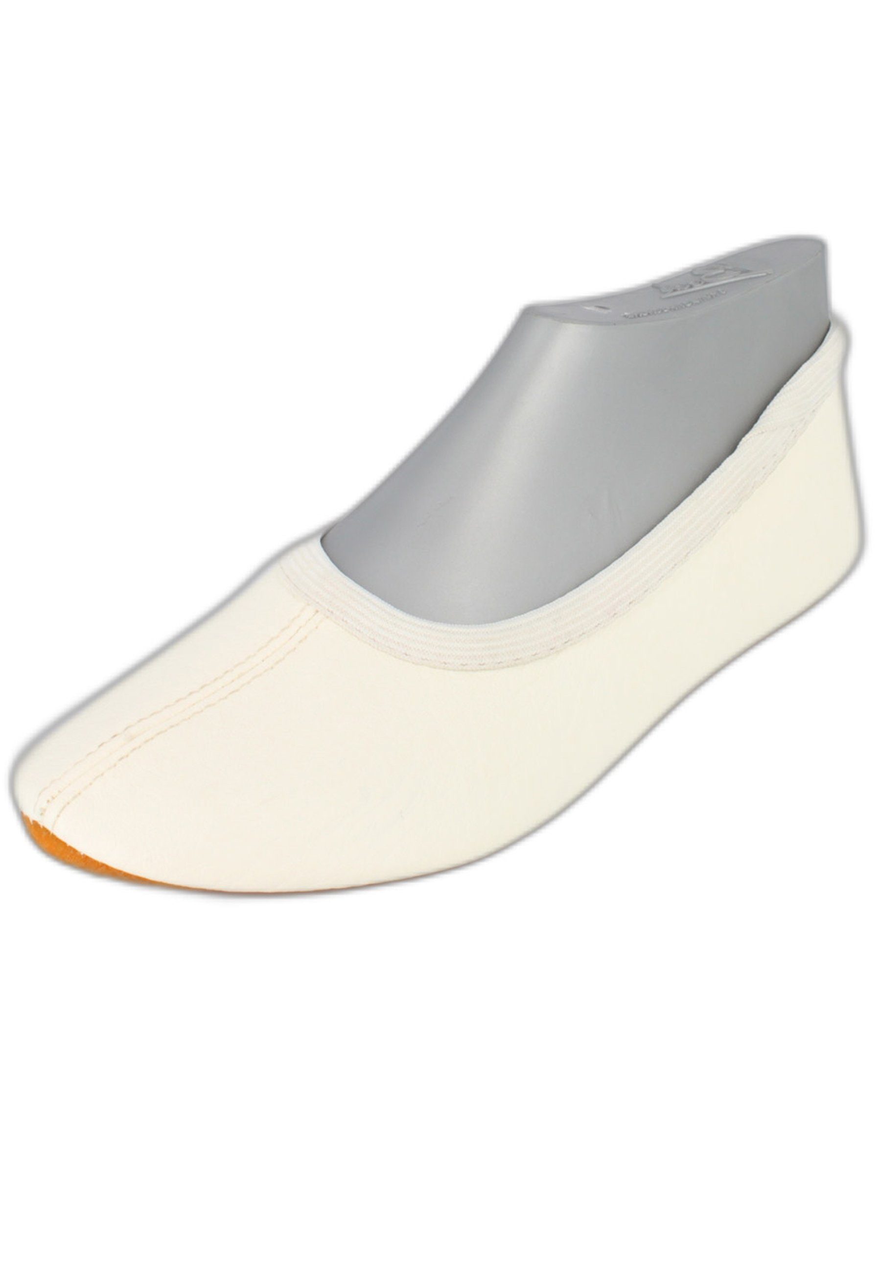 Beck Schläppchen aus Kunstleder, Gummisohle Gymnastikschuh (sehr robustes veganes Kunstleder, Gr. 23-48 erhältlich) rutschfeste Gummi-Laufsohle