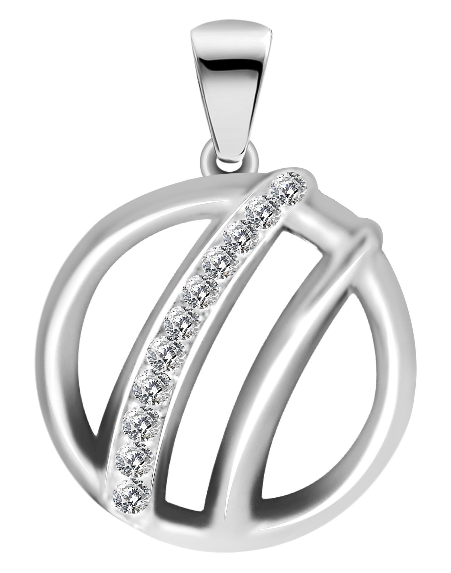 Kettenanhänger Anhänger aus 925 Silber mit Zirkonia