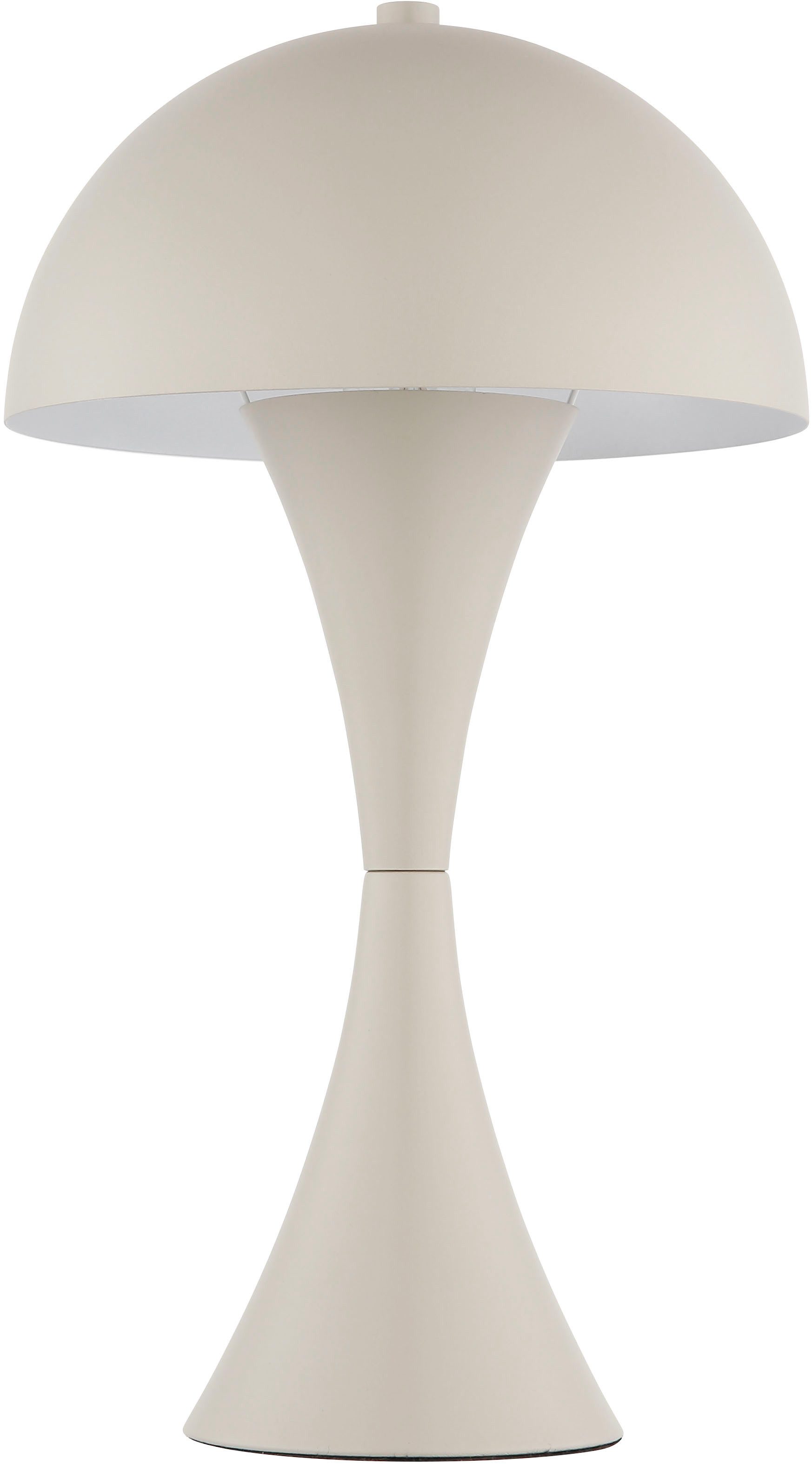 OTTO home Tischleuchte Sivvia Pilzlampe, Ein-/Ausschalter, ohne Leuchtmittel, Wippschalter am Kabel, Schirm in Pilzform, Pilzschirm, Metall, E27