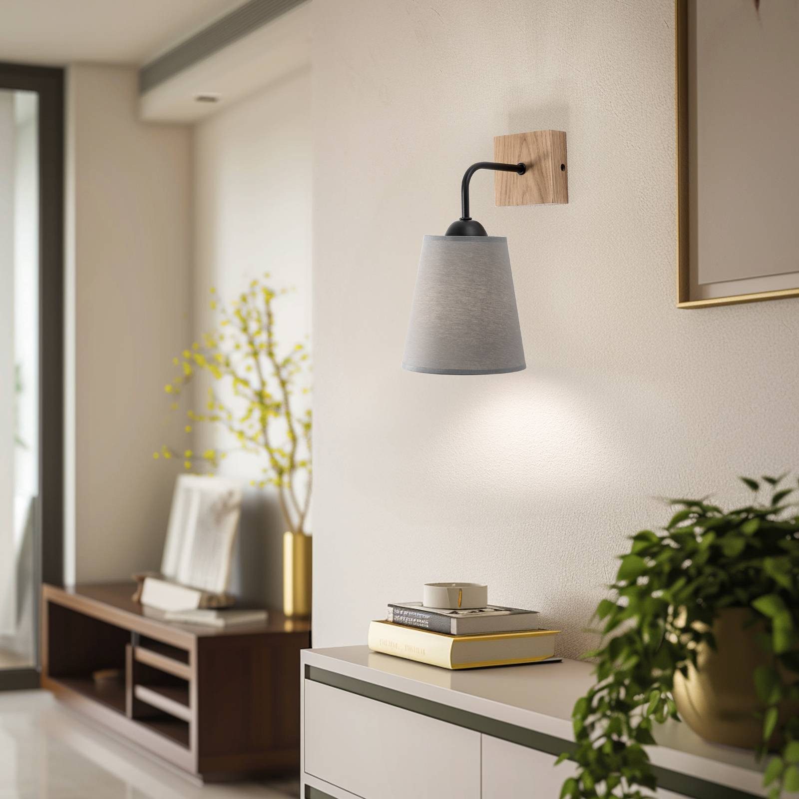 Envostar Wandleuchte Risco, Alu IP20, 1 x 60 W