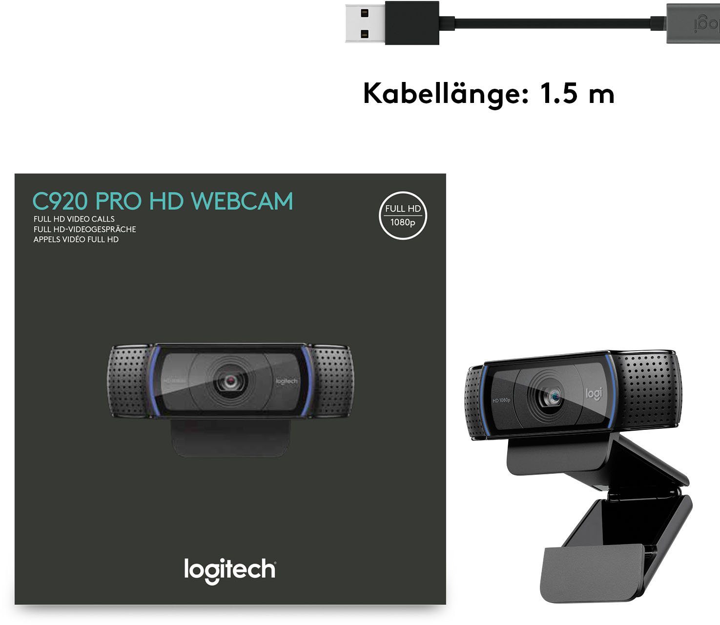 Logitech C920 HD) (Full PRO HD Webcam