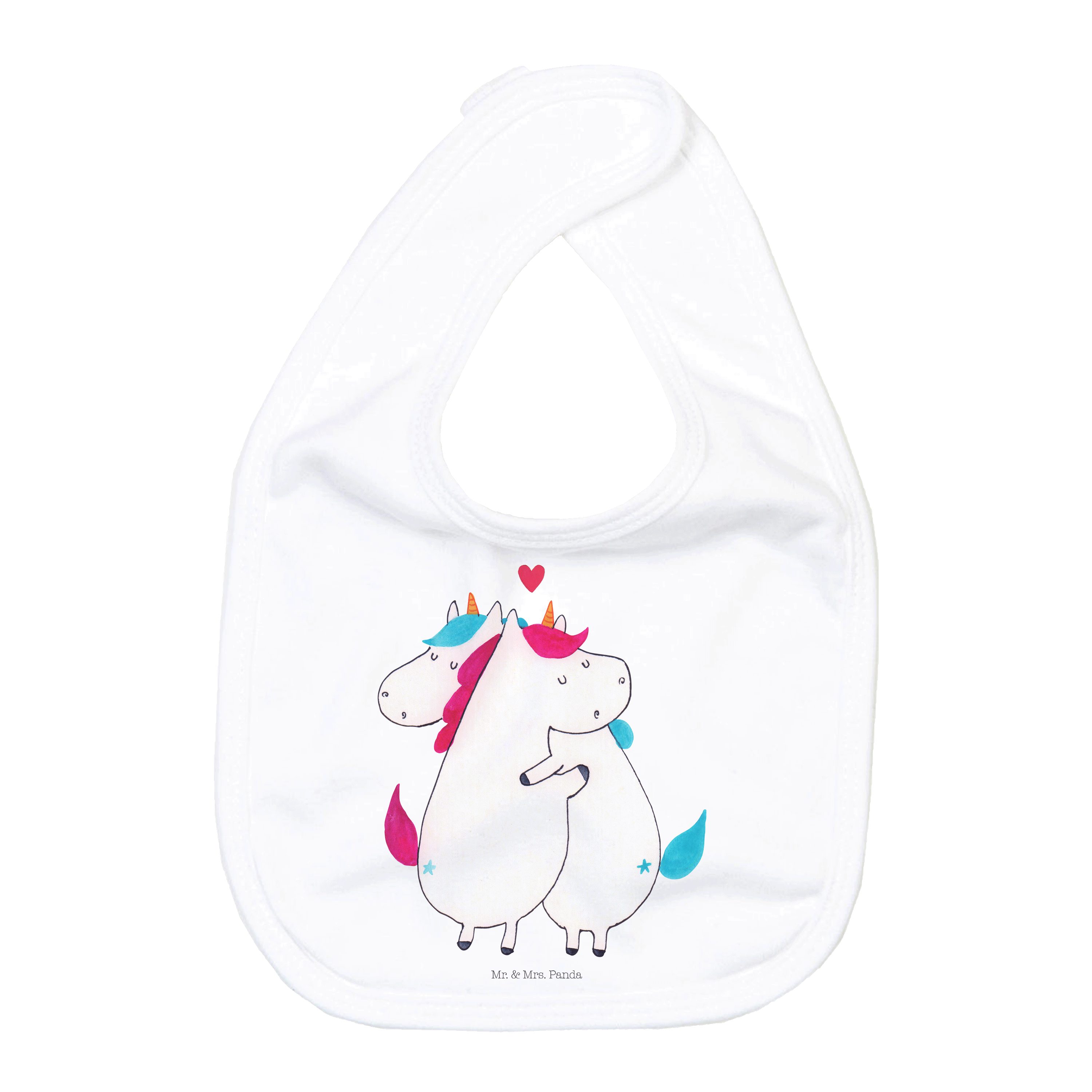 Tragetuch Einhorn Mitteilung - Weiß - Geschenk, Lätzchen, witzig, Einhorn Deko
