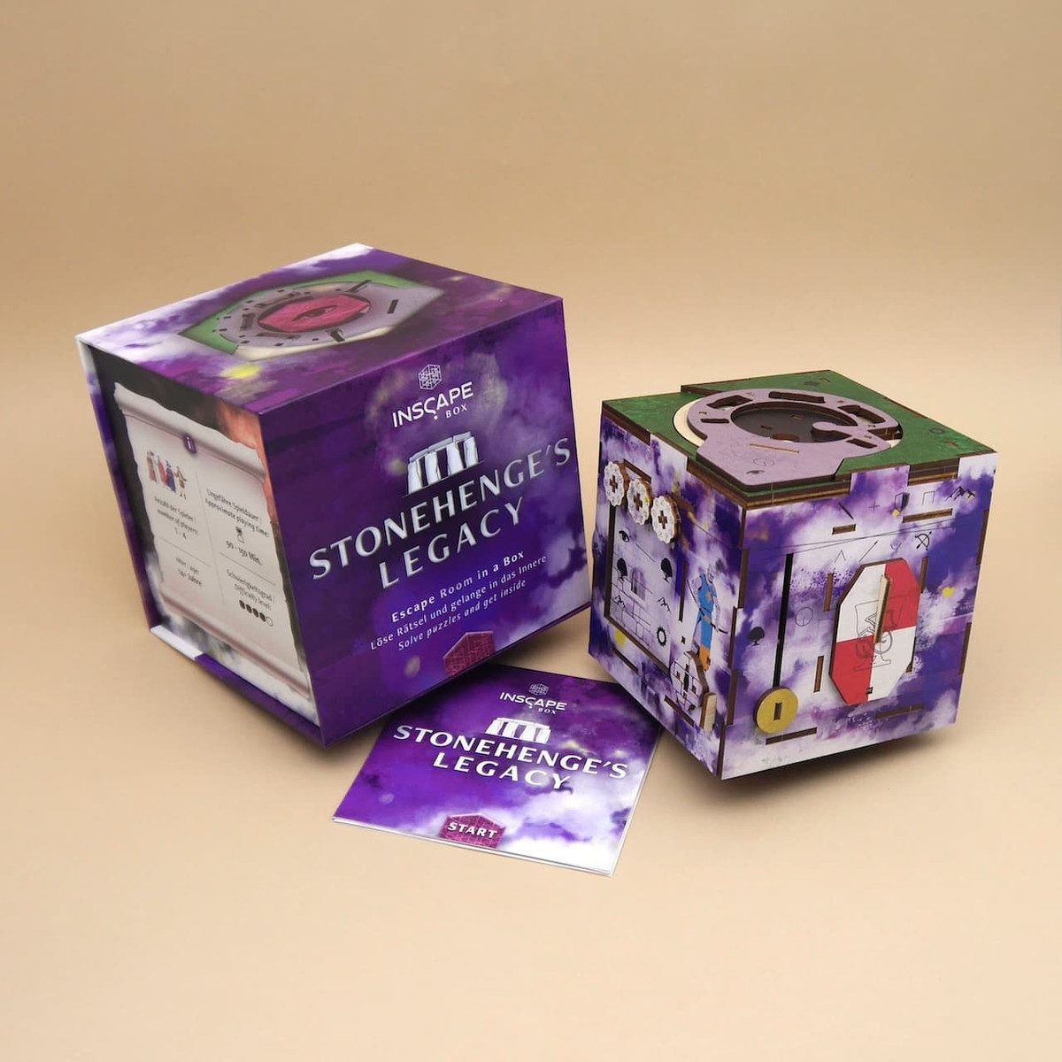 ROMBOL Denkspiele Spiel STONEHENGES LEGACY - rätselhafte Puzzlebox, Cluebox, Knobelspiel