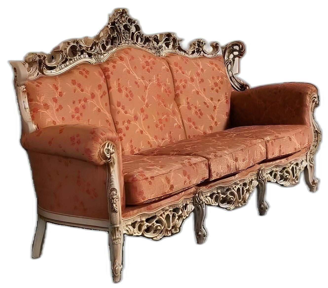 Xlmoebel Polstergarnitur Klassisches gepolstertes Sofa in Stoffausführung, (3+2+1 Sitzer, 3-tlg., 3+2+1 Sitzer), Hergestellt In Italy