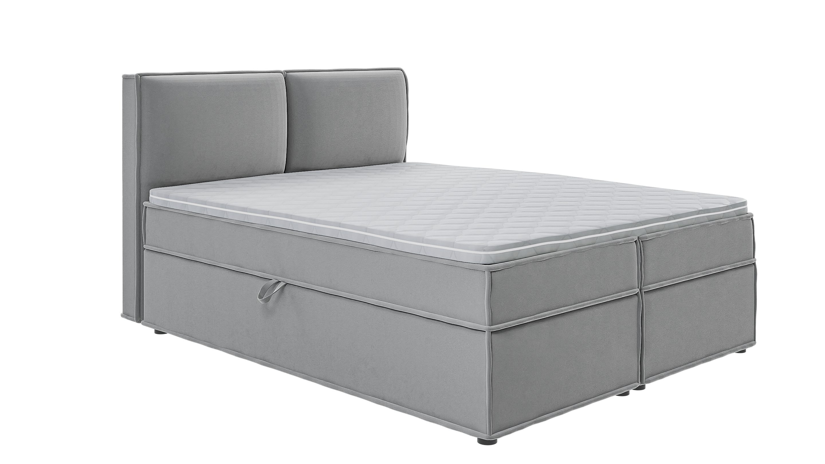 S-Style Möbel Boxspringbett Plaza mit Topper günstig online kaufen