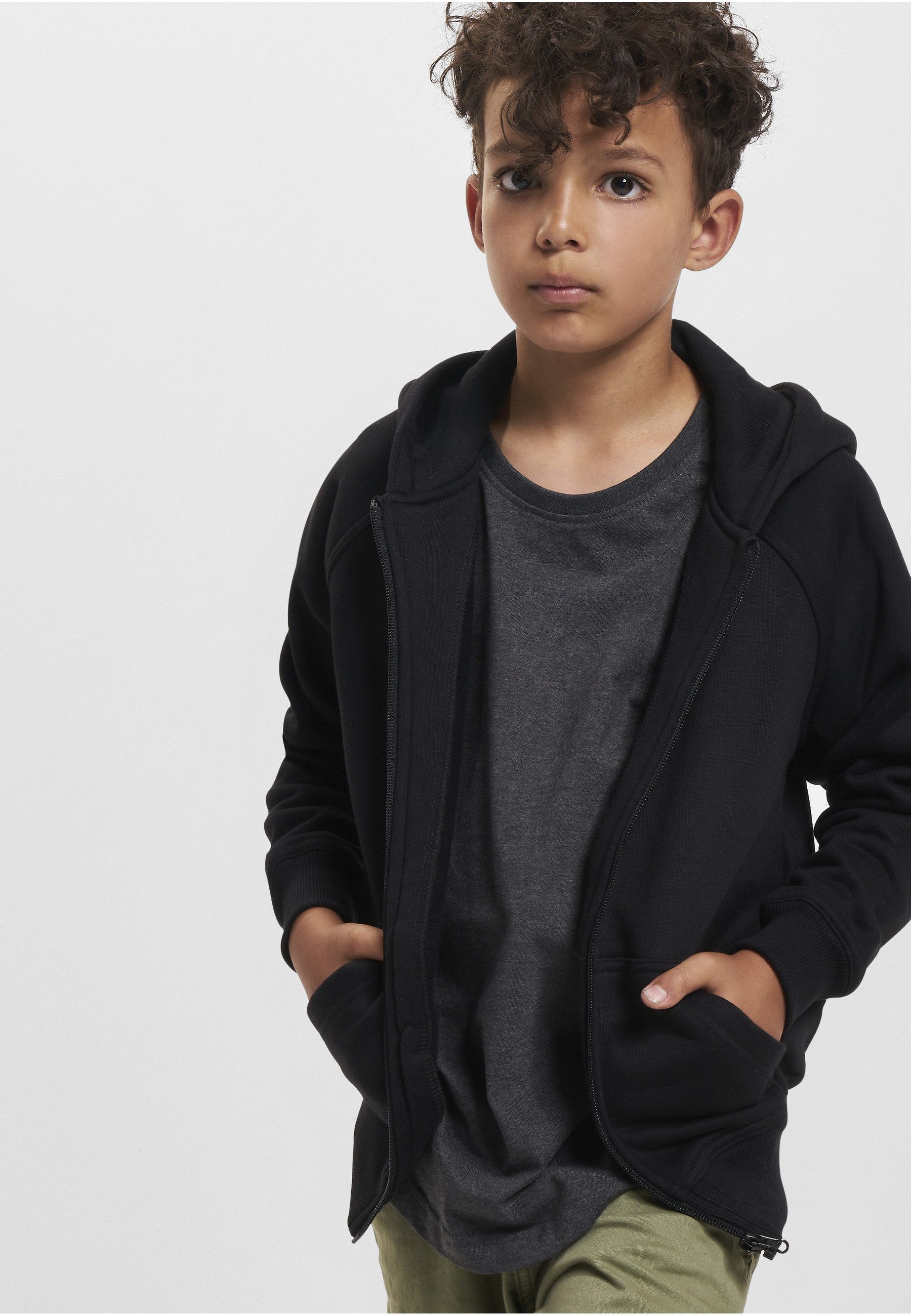 URBAN CLASSICS Sweatjacke Urban Classics Herren Boys Zip Hoody (1-tlg)