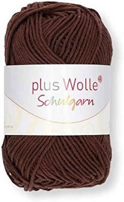 H-Erzmade Dekofigur Plus Wolle Schulgarn, 50g/85m, 100% Baumwolle