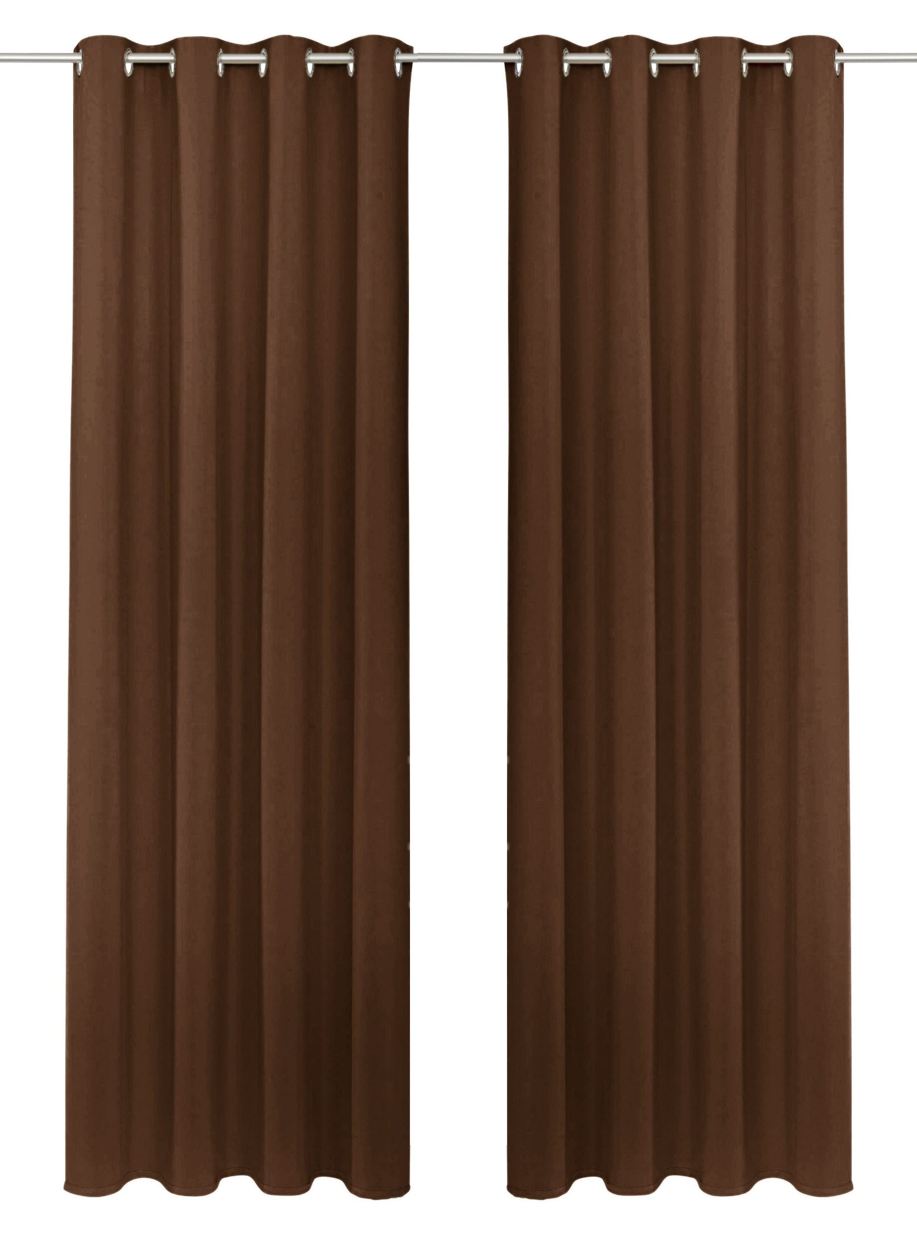 OTTO home Vorhang SOLA (1 St), Ösen, verdunkelnd, Polyester, blickdicht, Ösen-Aufhängung, wärmeabweisend, 1er oder 2er Set