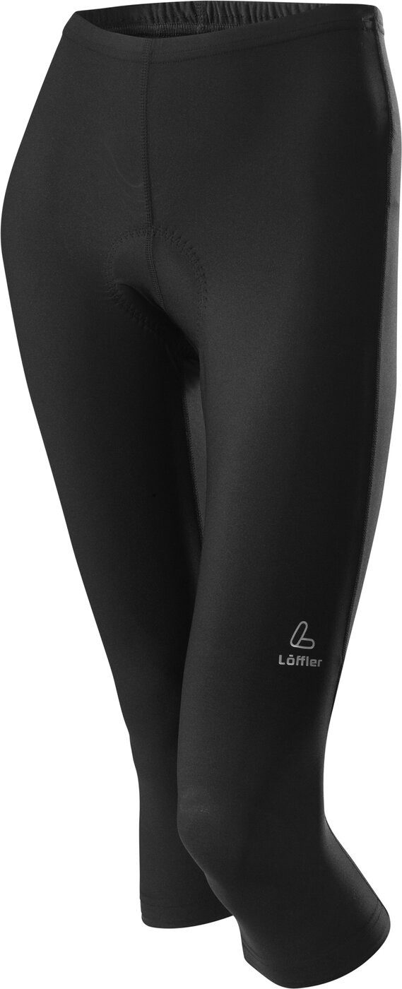 Löffler Fahrradhose W 3/4 BIKE TIGHTS BASIC BLACK