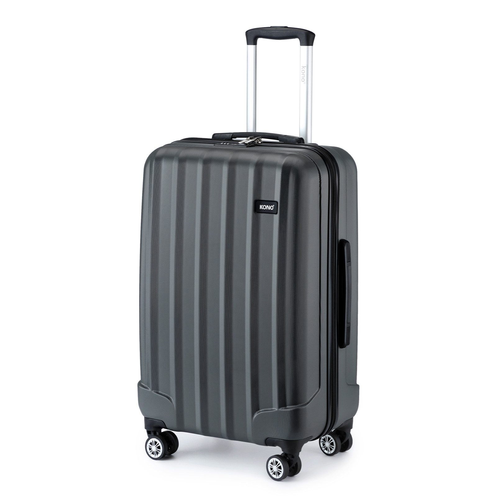 KONO Hartschalen-Trolley Hartschalen Trolley Koffer mit 4 Rollen und Zahlenschloss –Reisekoffer
