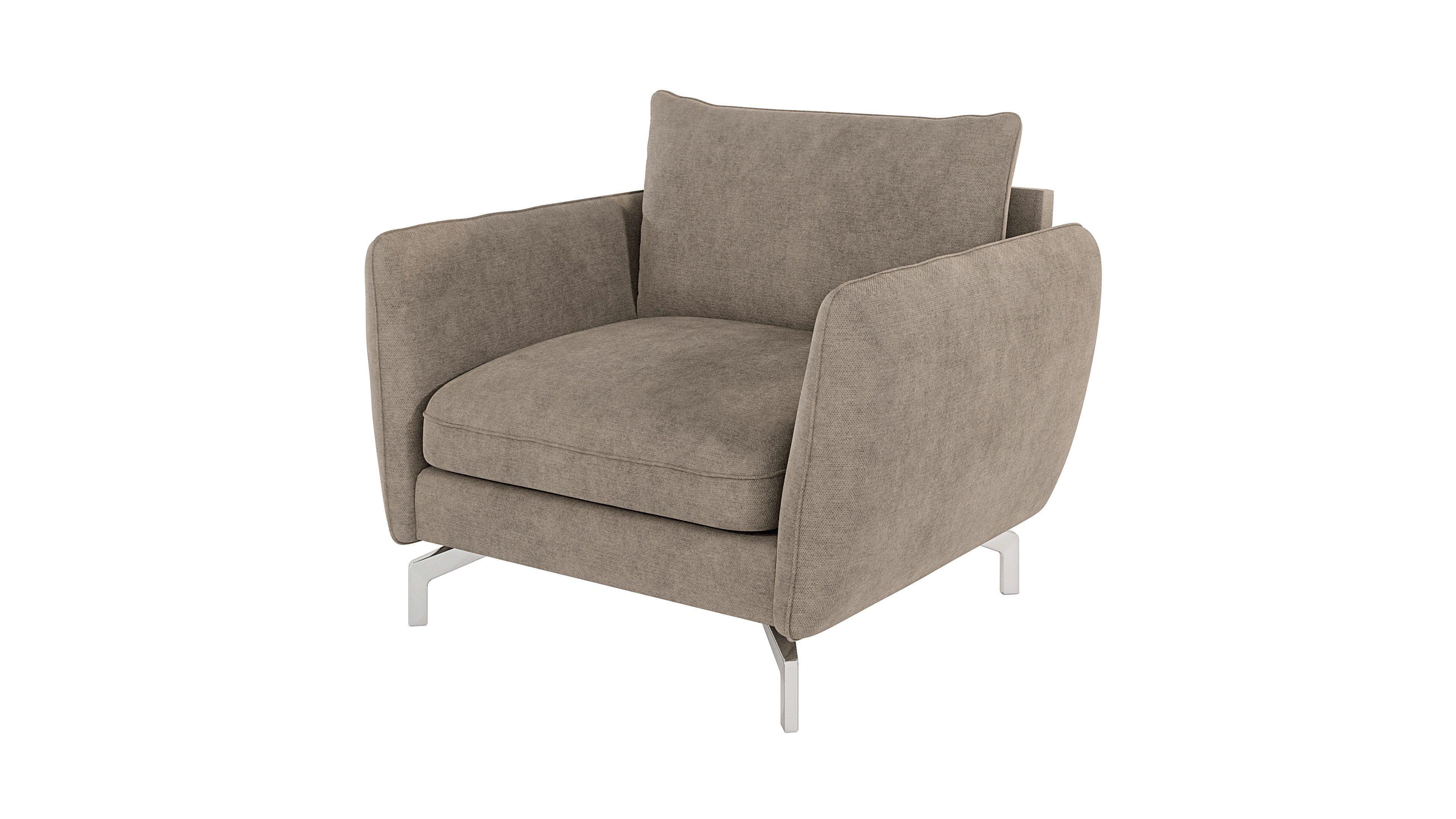 S-Style Möbel Sessel Benita mit Silber günstig online kaufen
