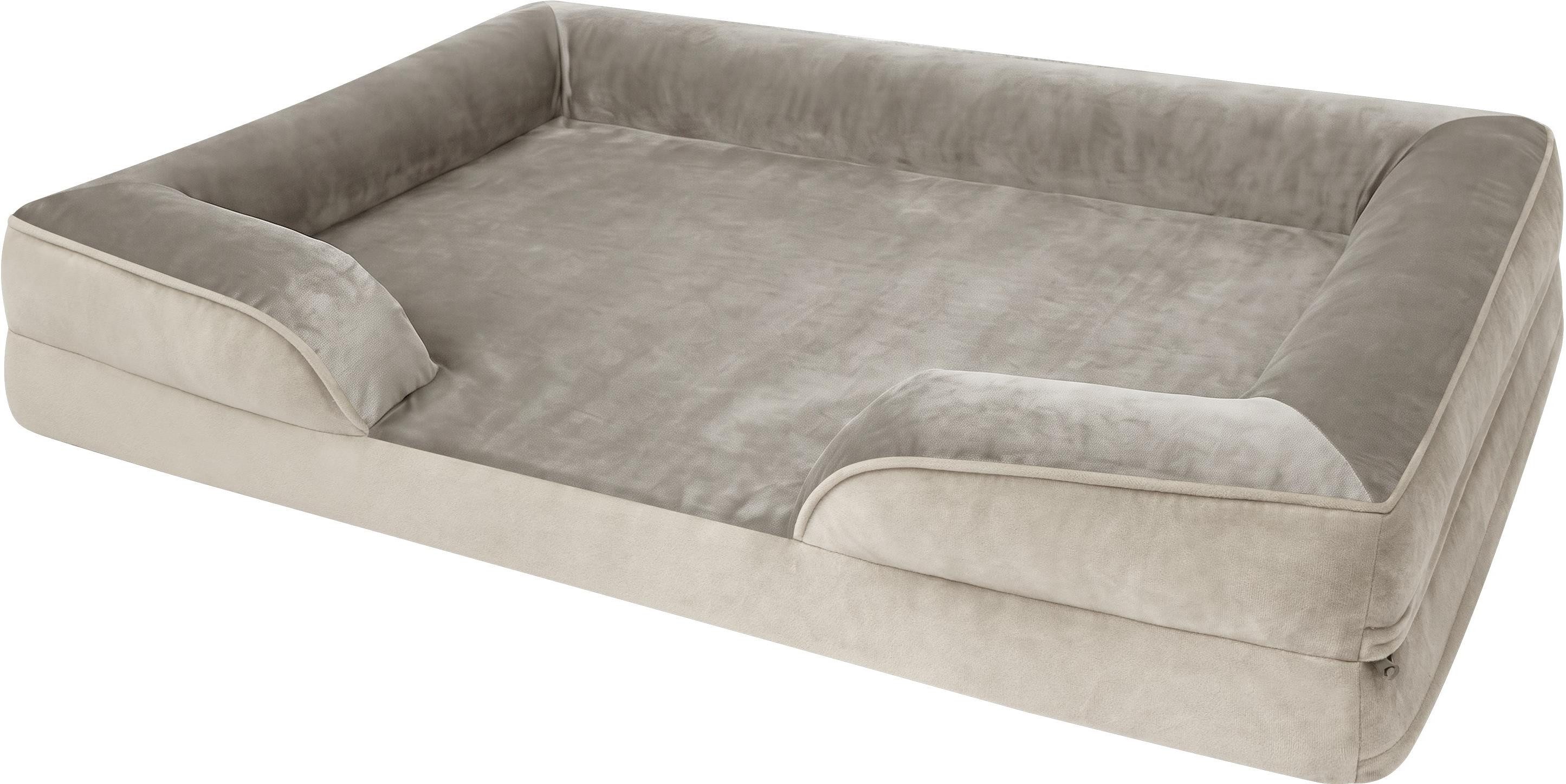 Aspero Tierbett Hundebett Kotka, 100 % Polyester, Kuschelbett für Hunde und Katzen mit abnehmbarem Bezug
