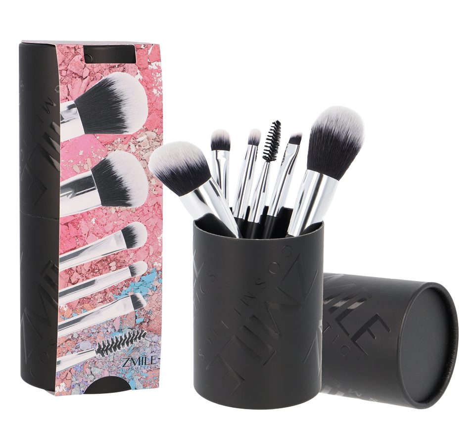 ZMILE COSMETICS Kosmetikpinsel-Set Your Utensilo 'Brushes' Pinsel-Set - Kosmetikpinsel Make-Up Pinsel, 6 tlg., zum Auftragen von Mascara, Eyeliner, Lidschatten, Rouge