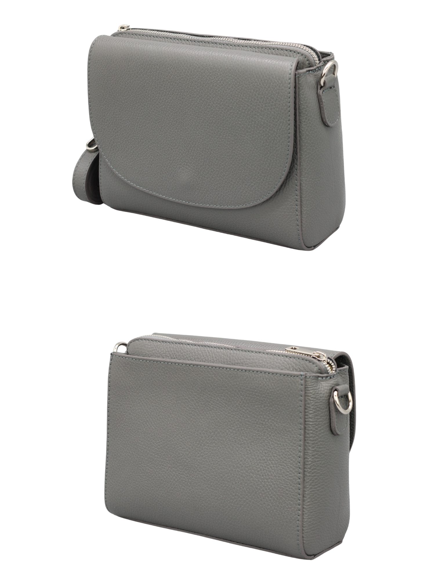 BRISE TASCHE Schultertasche SOPHIA Umhängetasche für Damen, Schultertasche aus Echtleder, echtes Leder, hergestellt in Italien, mit 2 Riemen