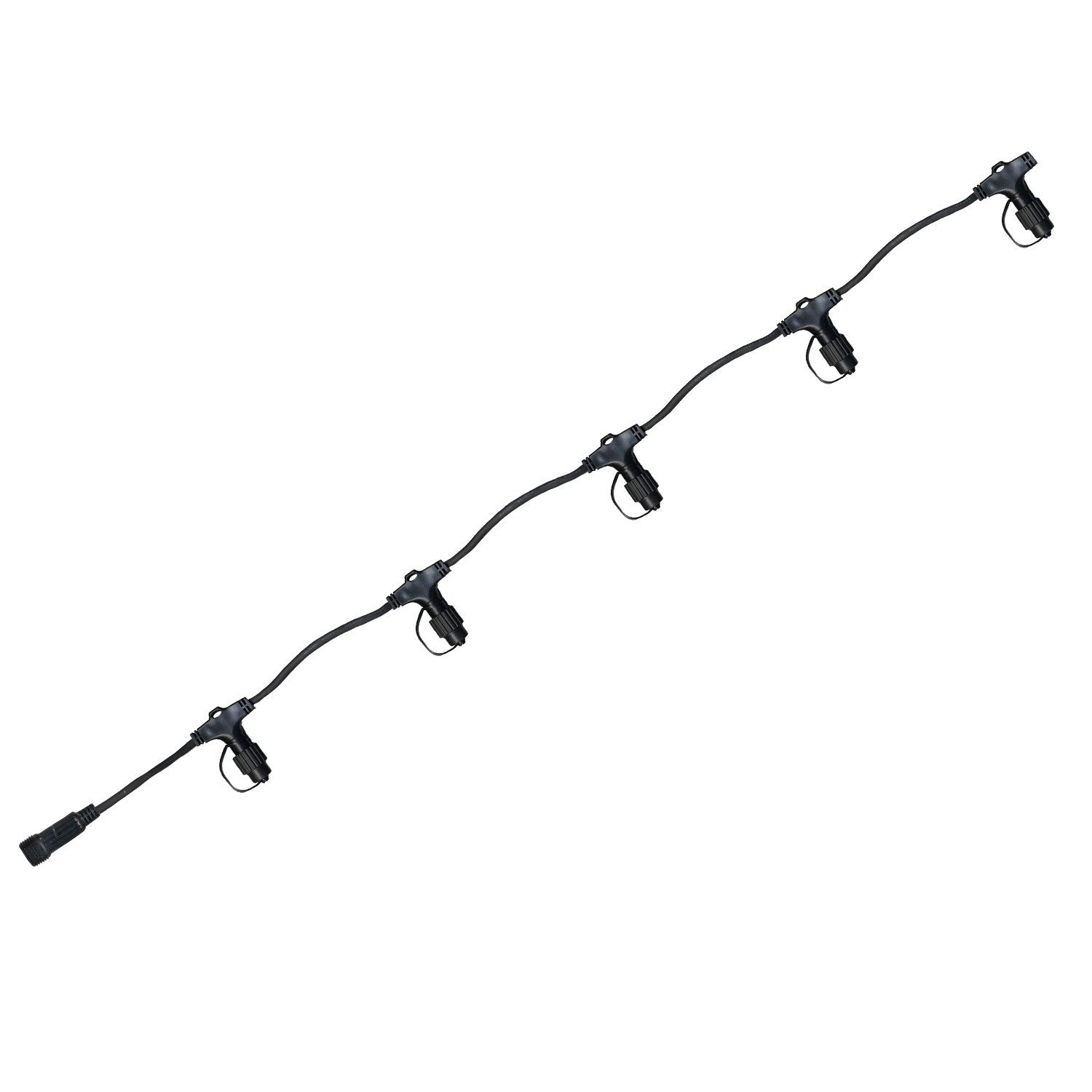 STAR TRADING Systemlichterkette System 24 Verteilerkabel 5-fach 15m koppelbar ohne Trafo