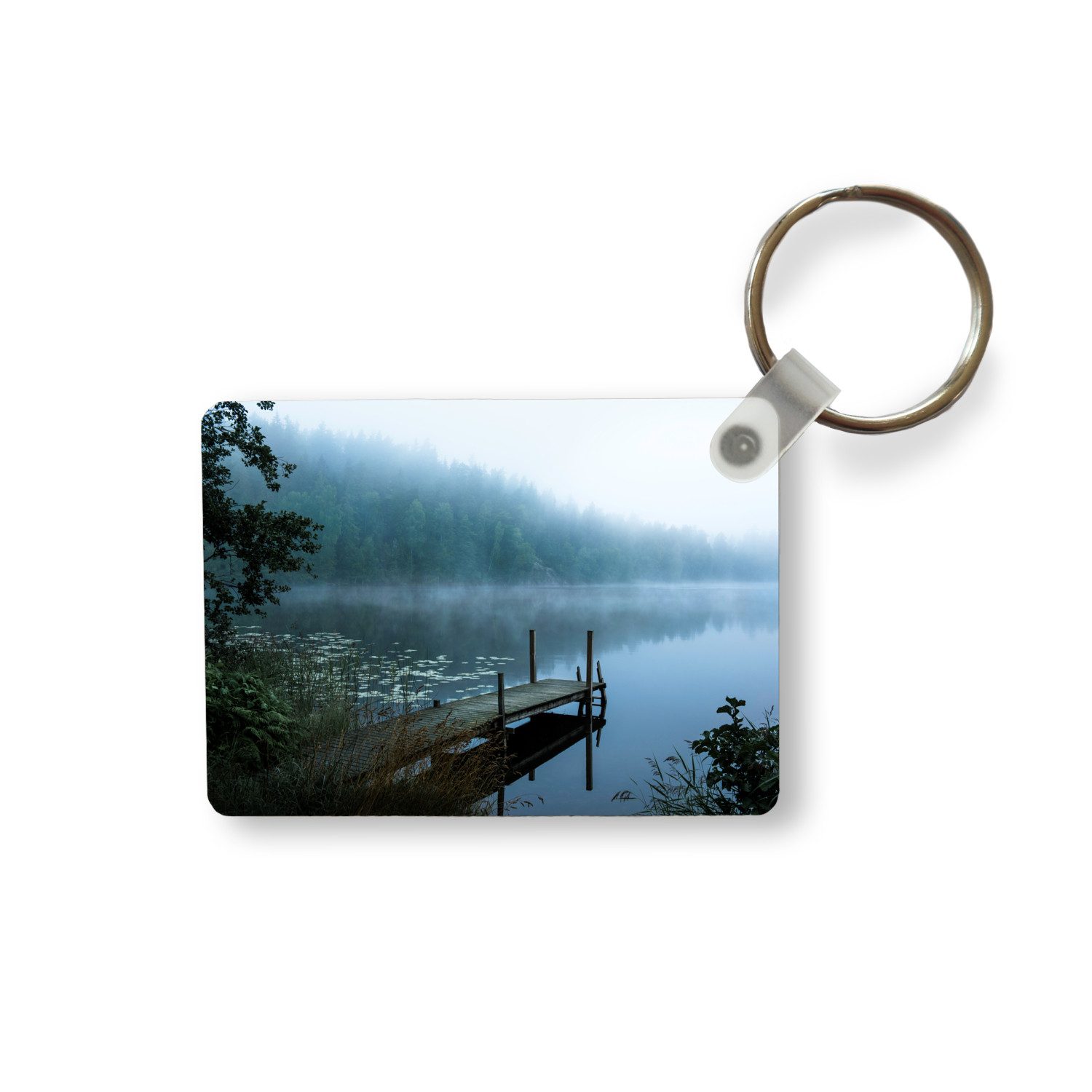 Schlüsselanhänger Natur - See - Wald - Nebel