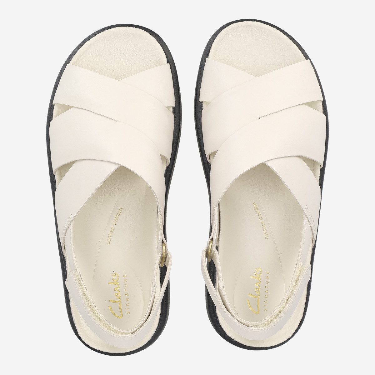 Clarks Clarks 26181257 4 Aristella Sun, Sandaletten, Weiß (Creme), Damen Sandalette