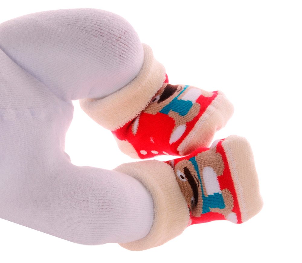 Socken Baby Socken weihnachtliche Thermosocken Frottee socks mit ABS