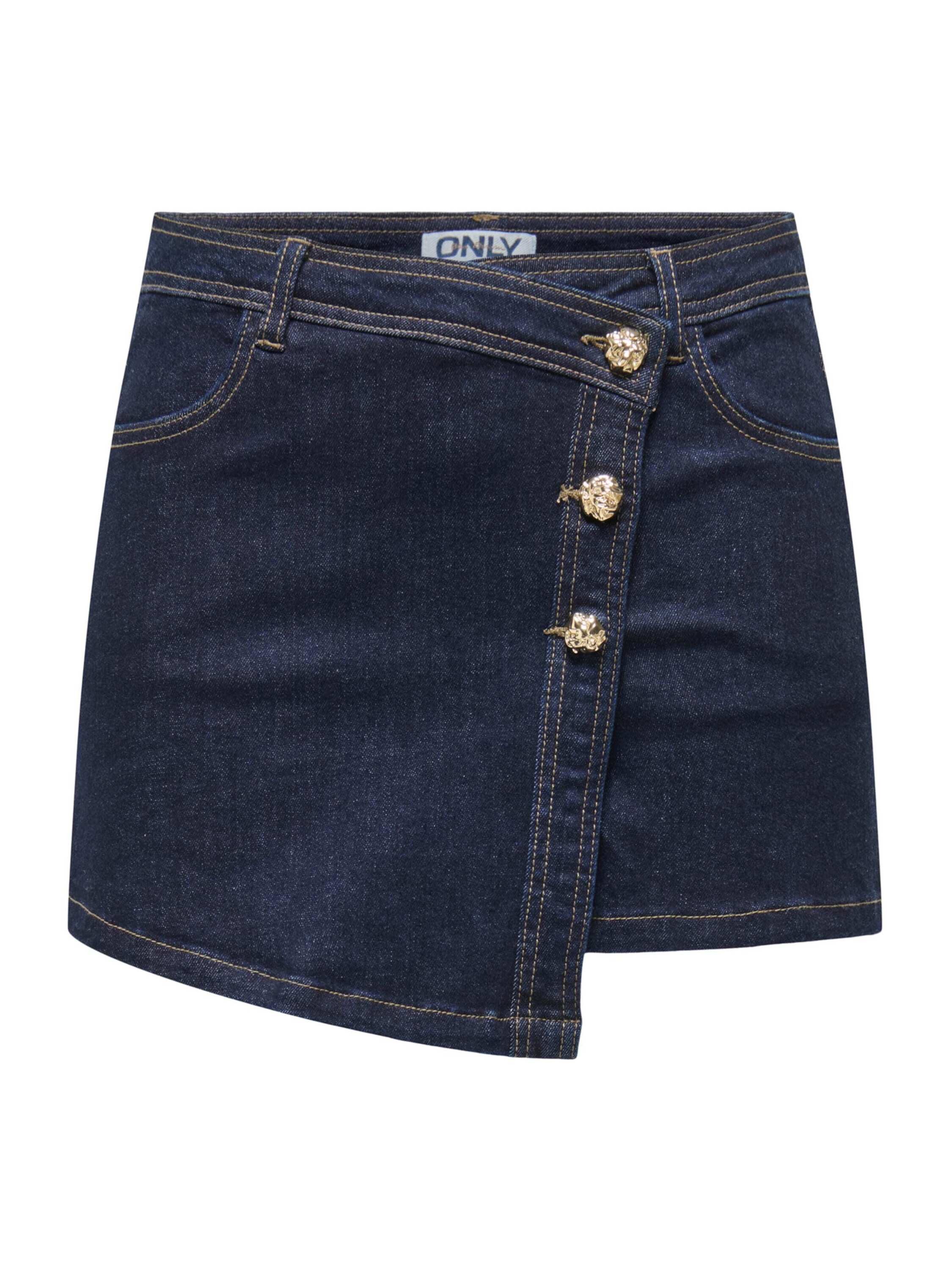 ONLY Jeansrock ONLLILLIE (1-tlg) Wickel-Design