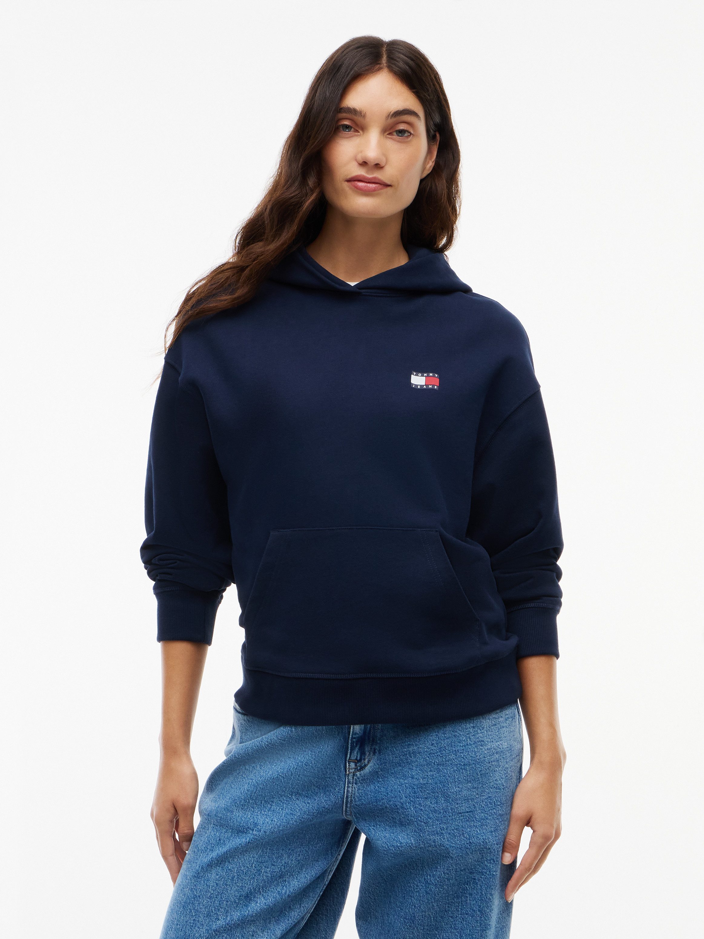 Tommy Jeans Kapuzensweatshirt TJW BXY ARCH WAVY FLAG HOOD EXT Baumwolle