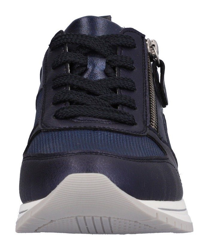 Remonte Sneaker im Fußbett Materialmix, dunkelblau Foam Soft