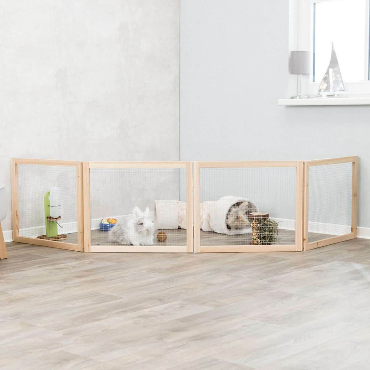 TRIXIE Freigehege Indoor Freilaufgehege - diverse - 4 Elemente à 60 × 50 cm
