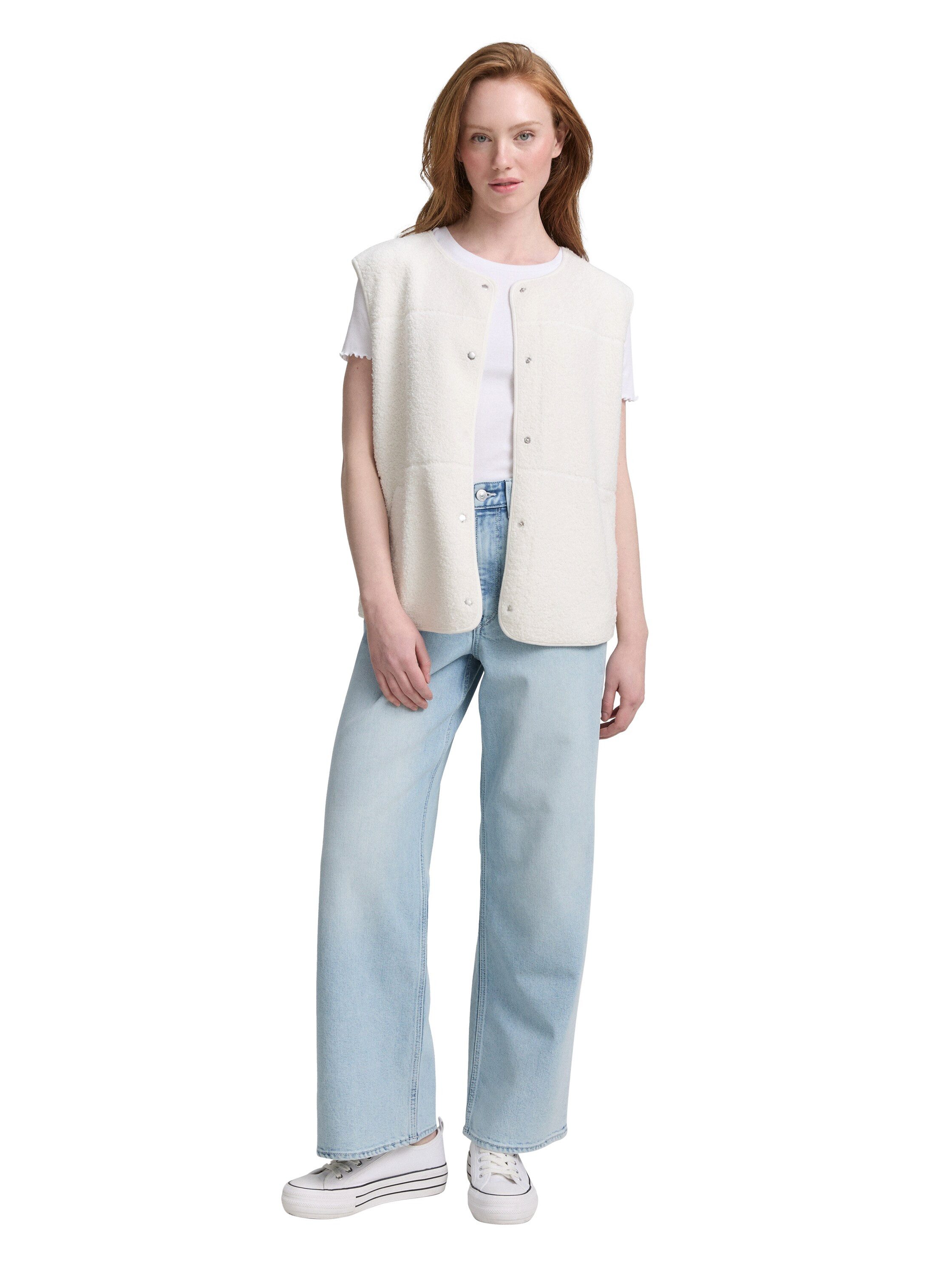 TOM TAILOR Denim Weite Jeans LINOU im Five-Pocket Style – Bild 4 von 5