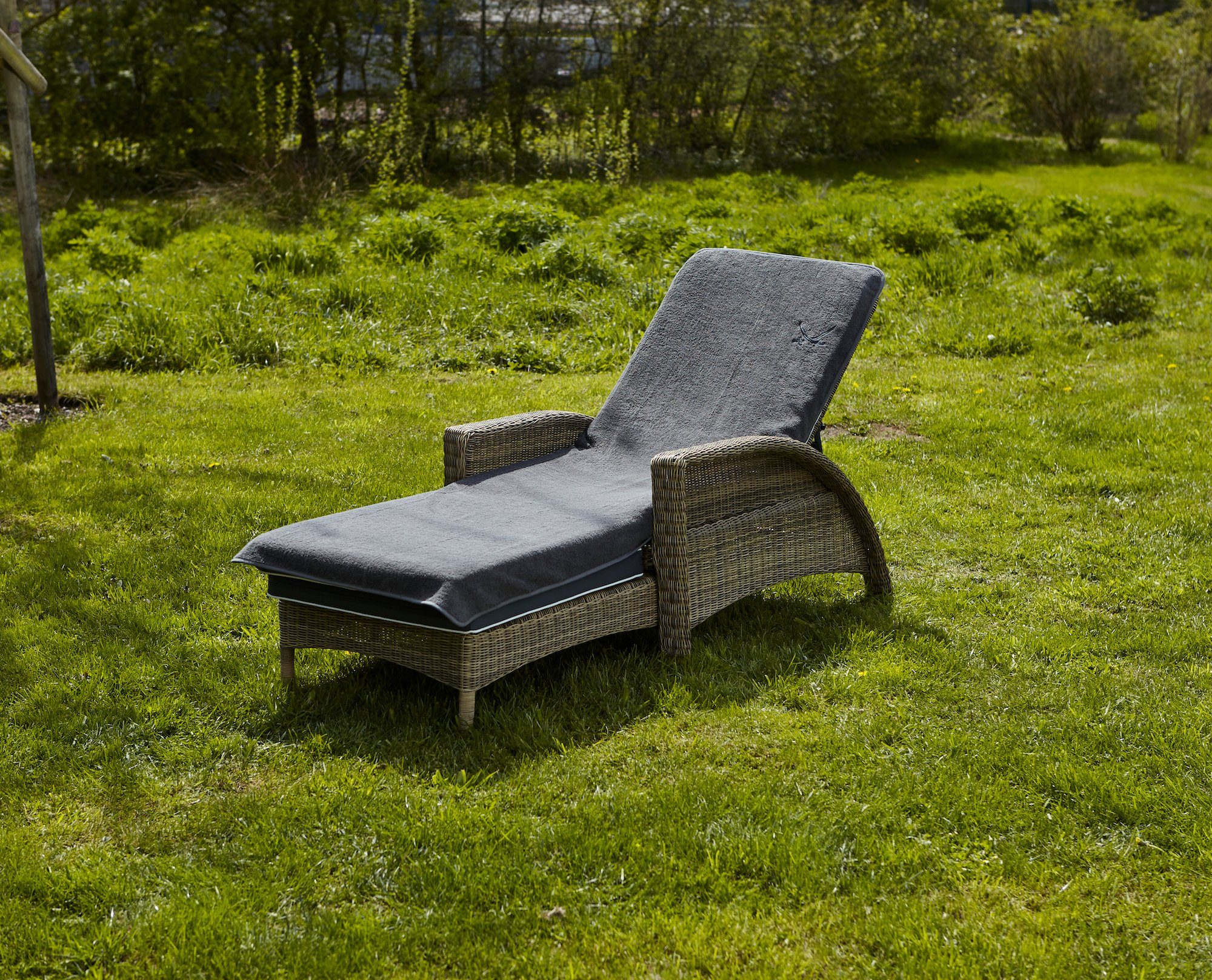 Sansibar Sylt Saunatuch Schonbezug Liegenauflage Sansibar mit gesticktem Sä günstig online kaufen