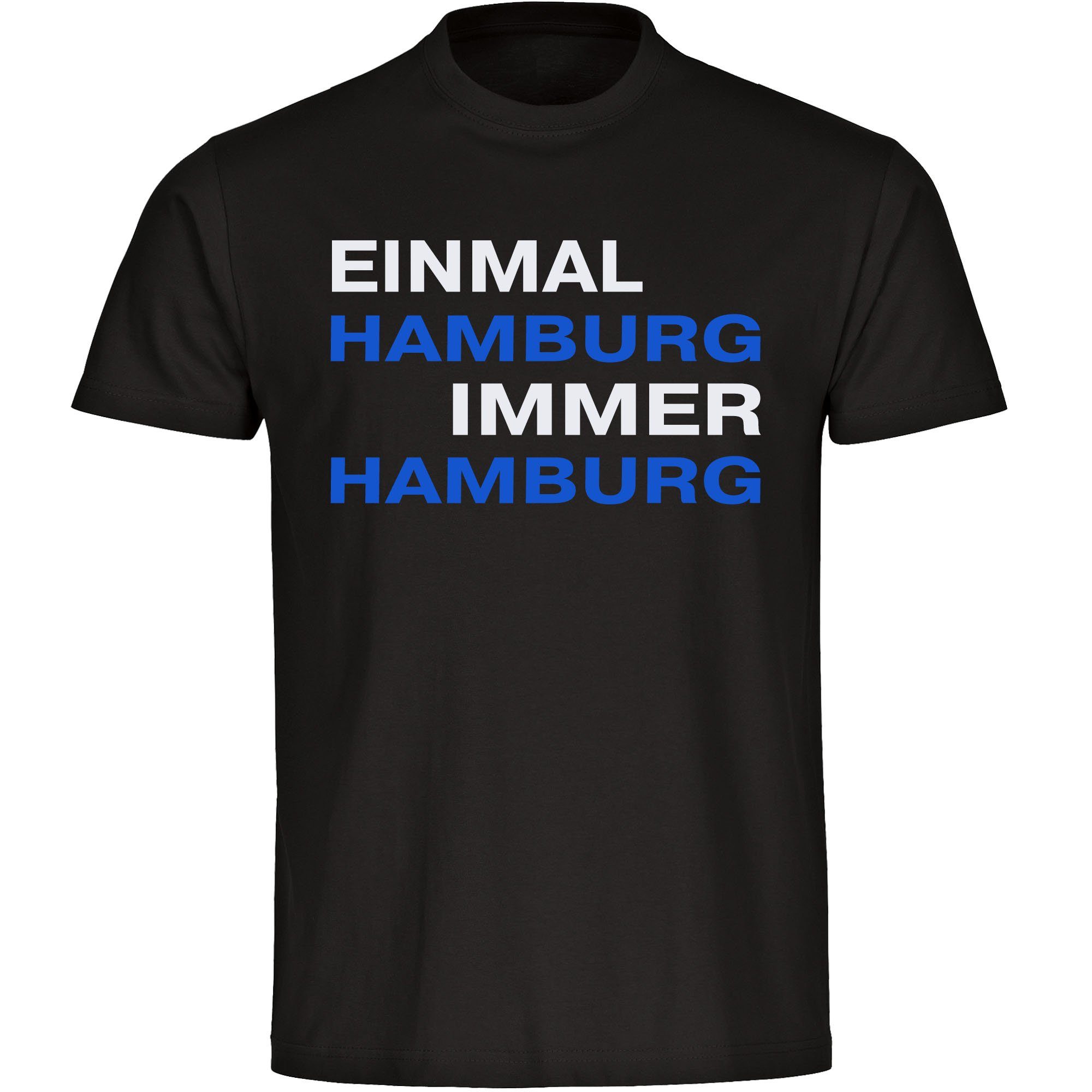 multifanshop T-Shirt Herren Hamburg - Einmal günstig online kaufen