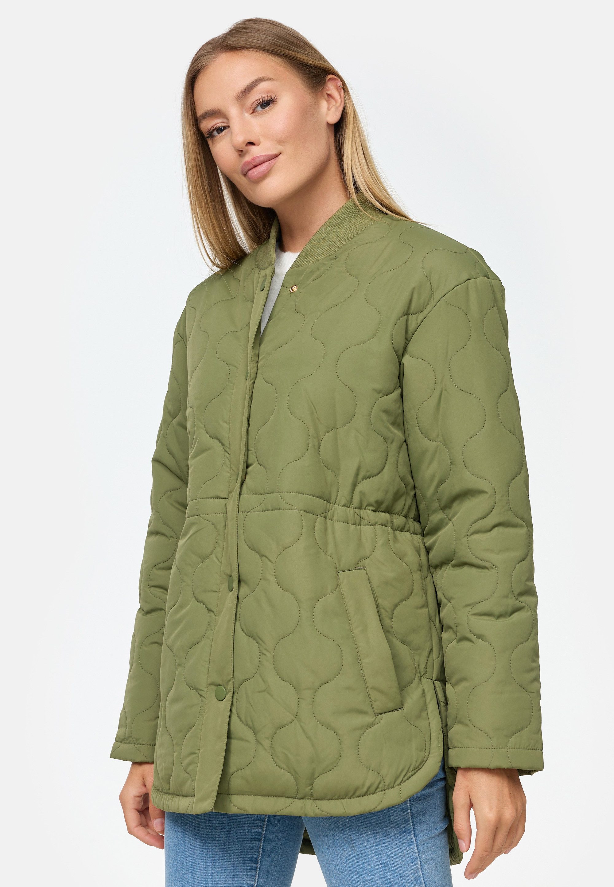 Threadbare Outdoorjacke THB Juliet Quilted Jacket (1-St) mit Knöpfen