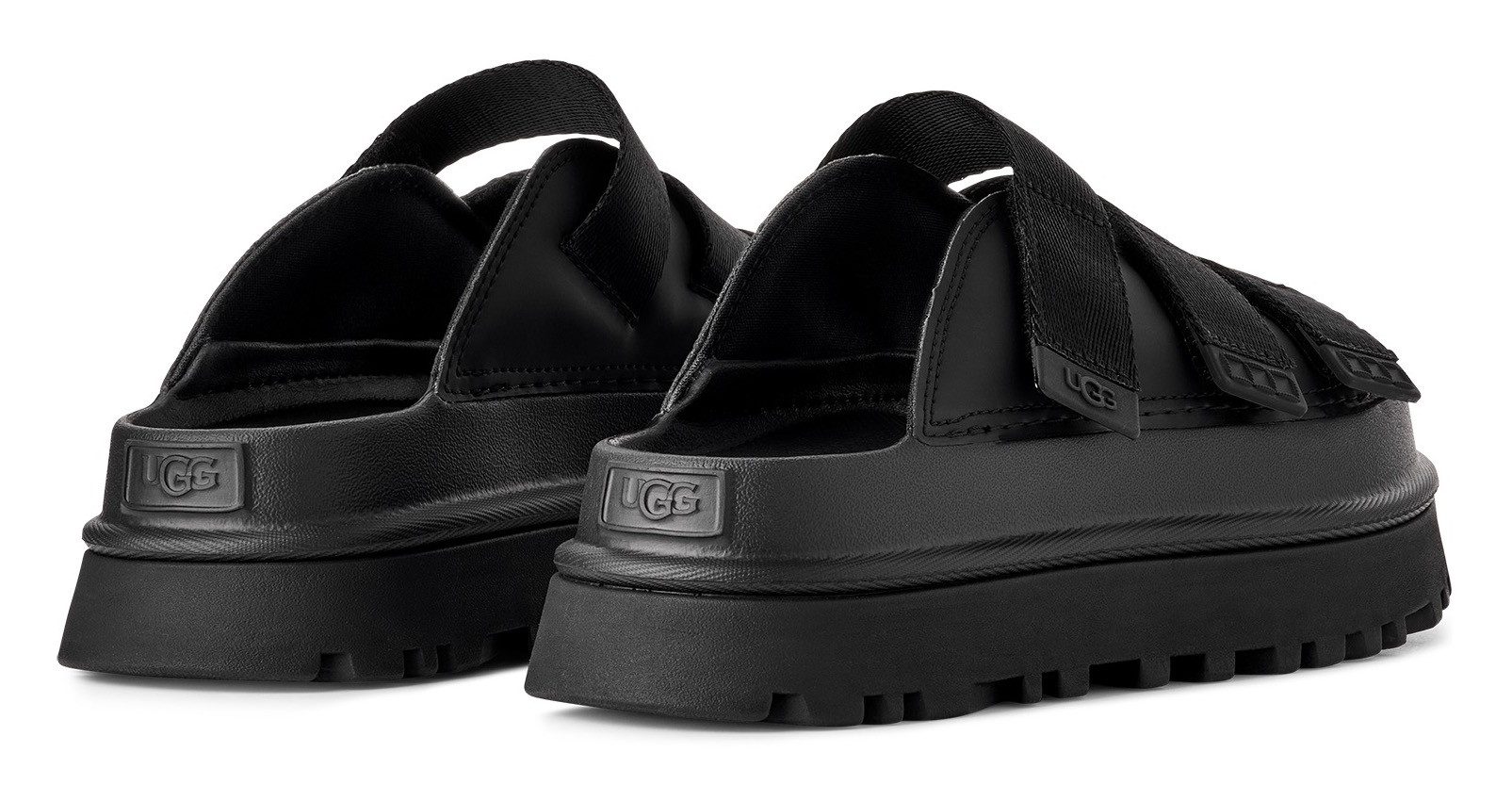 UGG GOLDENGLOW SLIDE Pantolette, Plateauschuh, Sandale, Flats mit Fußbett