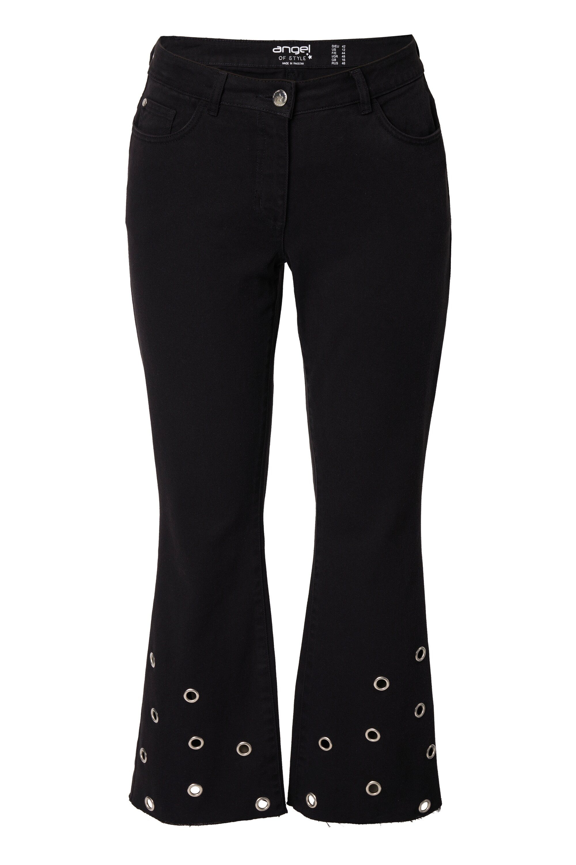 Angel of Style 5-Pocket-Jeans Jeans Claire Metallösen am Saum 5-Pocket günstig online kaufen