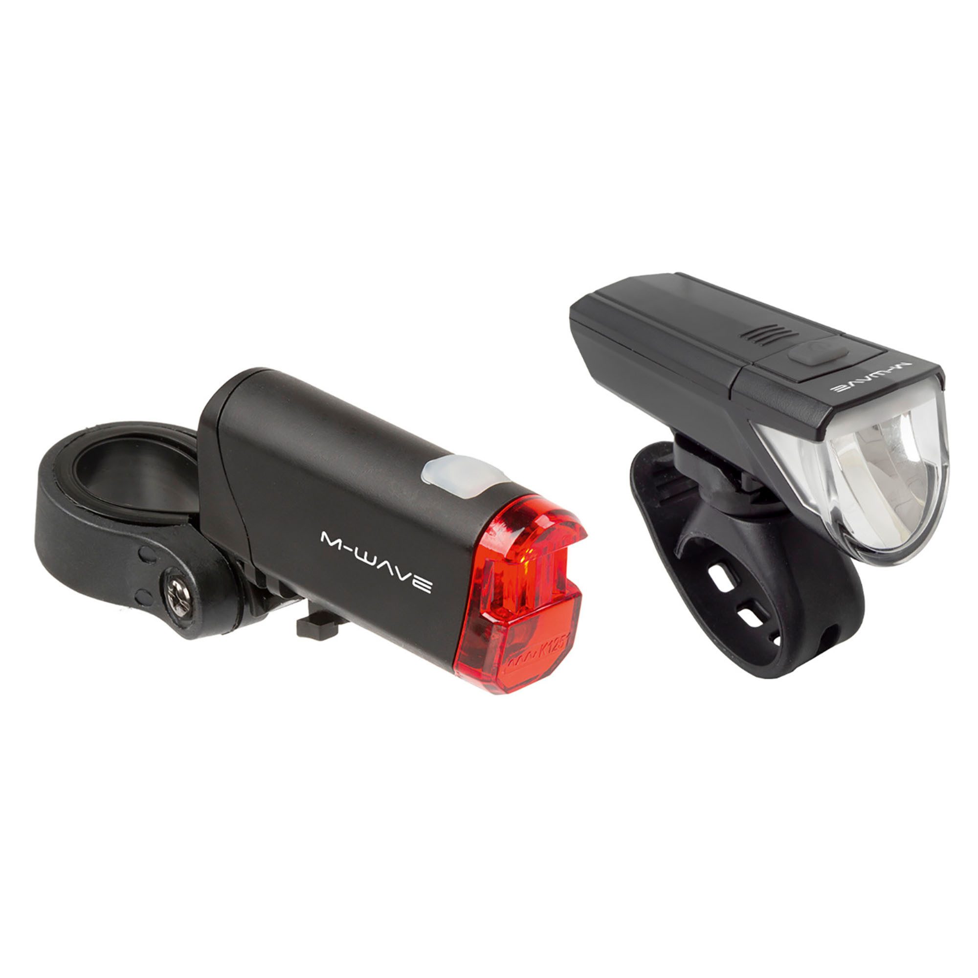 M-Wave Fahrrad-Frontlicht Atlas K 51, Fahrrad Licht LED Fahrradlicht Beleuchtungsset StVZO